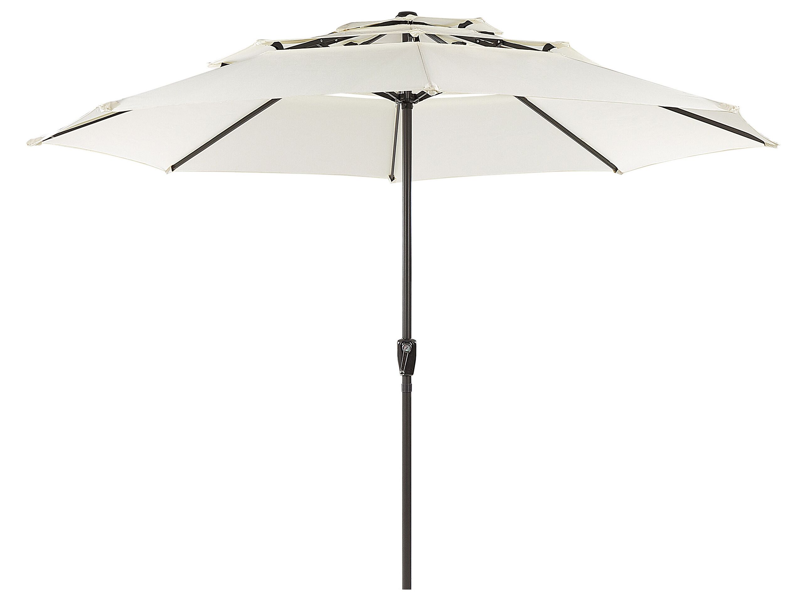 Garden Market Parasol 2.85 m Light Beige BIBIONE - Gemini Interiors