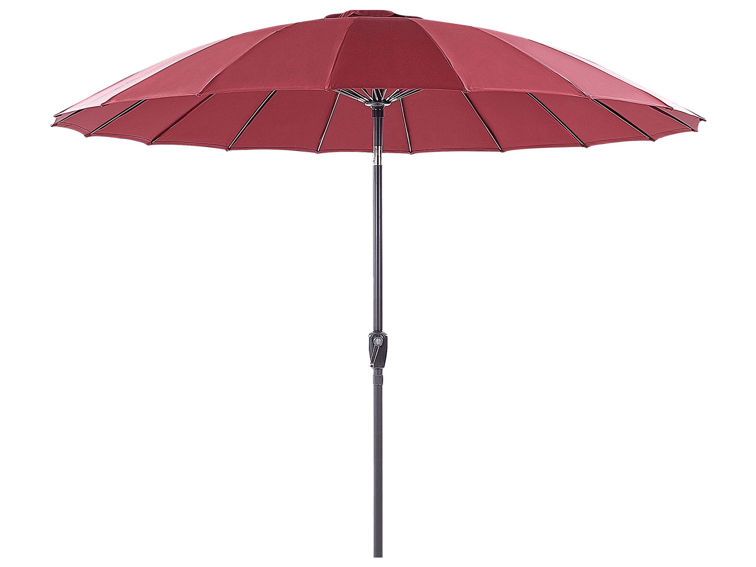 Garden Market Parasol 2.55 m Dark Red BAIA - Gemini Interiors