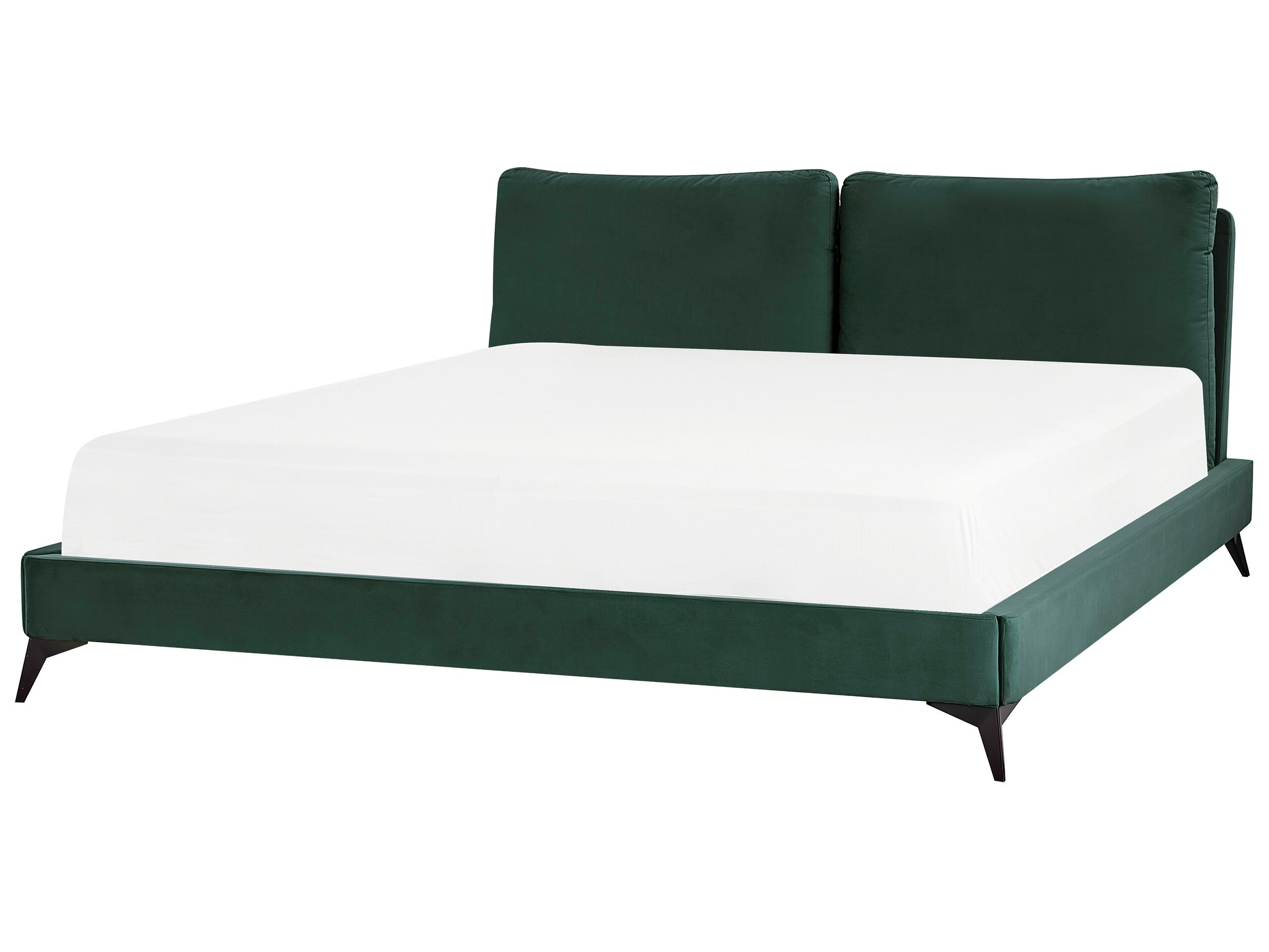Velvet EU Super King Size Bed Green MELLE - Gemini Interiors