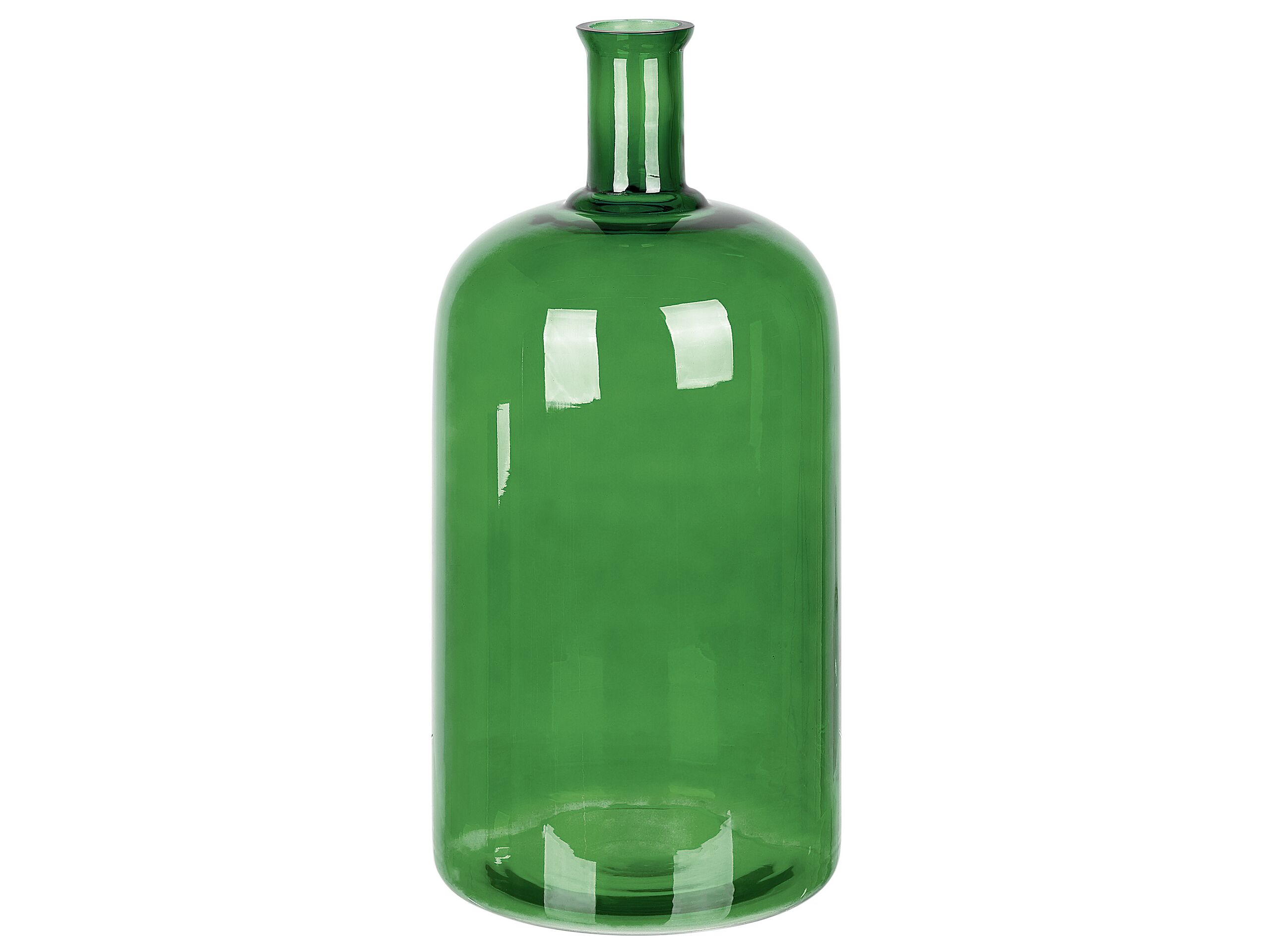 Glass Flower Vase 45 Green KORMA - Gemini Interiors