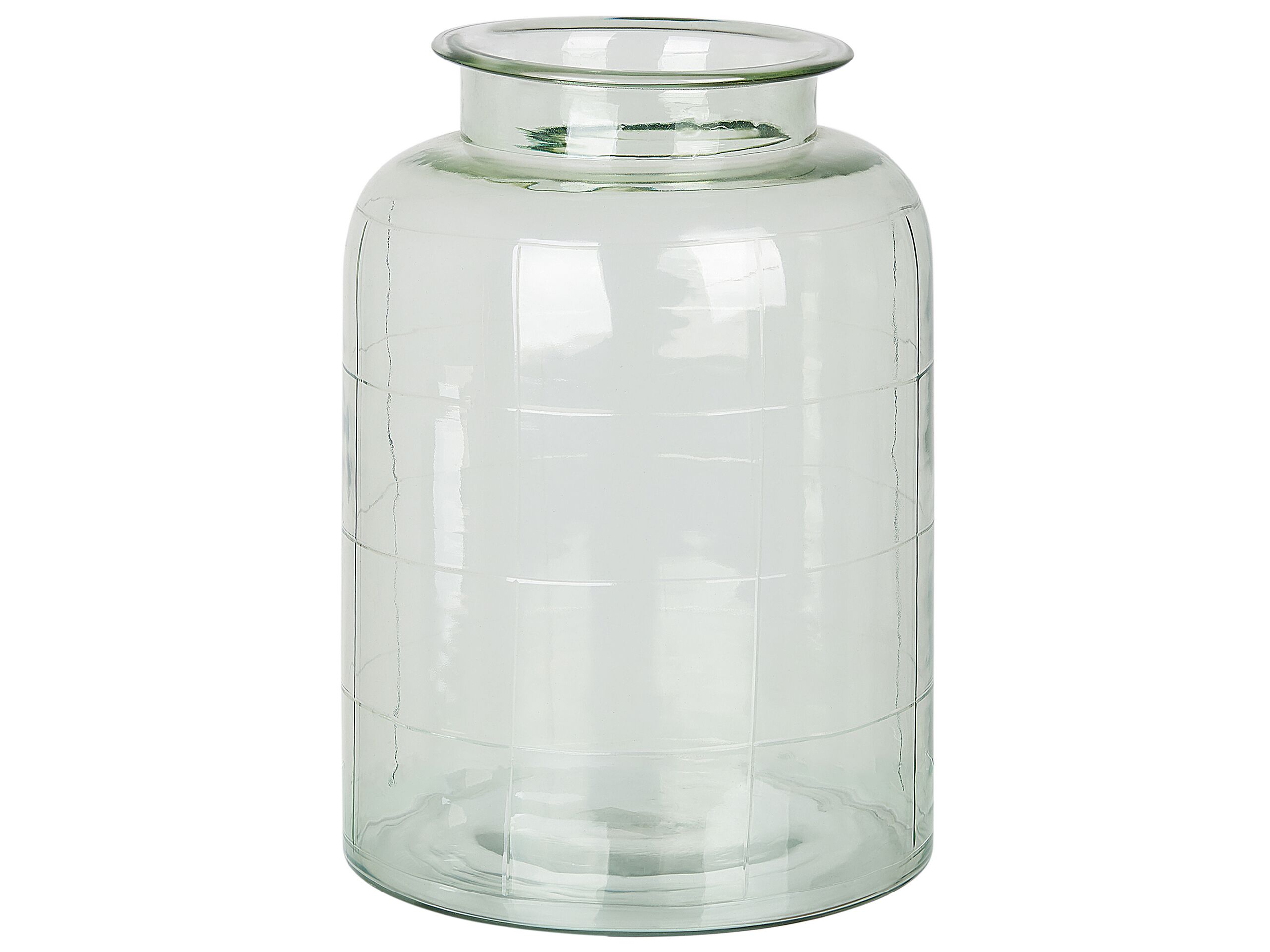 Glass Flower Vase 35 Green VINDALOO - Gemini Interiors