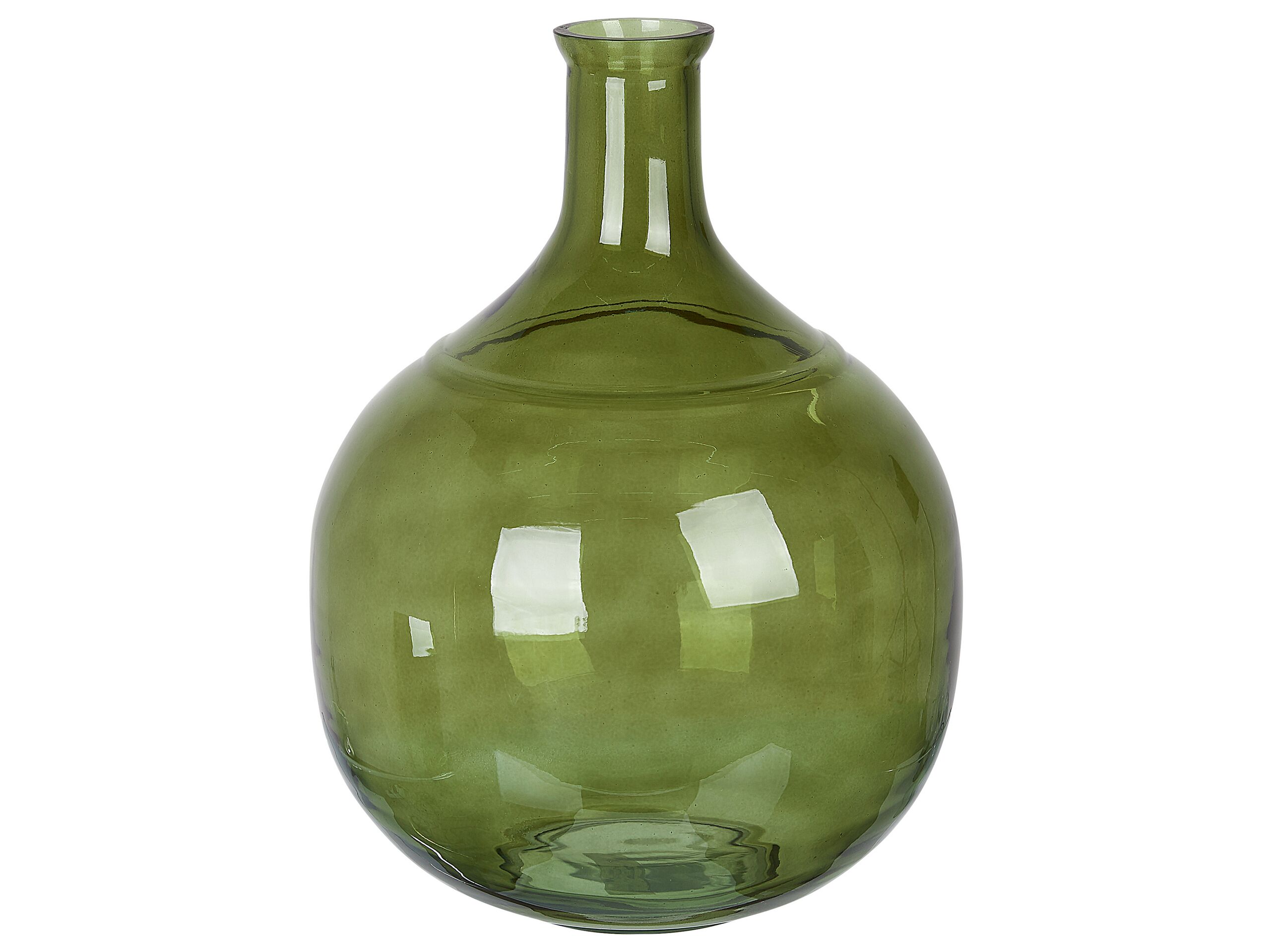 Glass Flower Vase 34 Green ACHAAR - Gemini Interiors