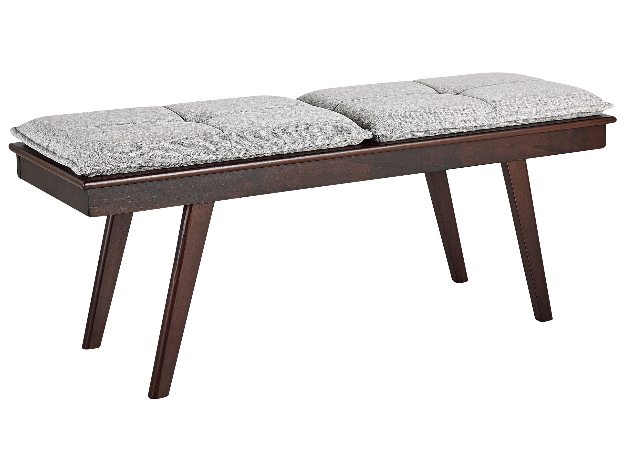 Dining Bench with Cushions Dark Wood EXTON - Gemini Interiors