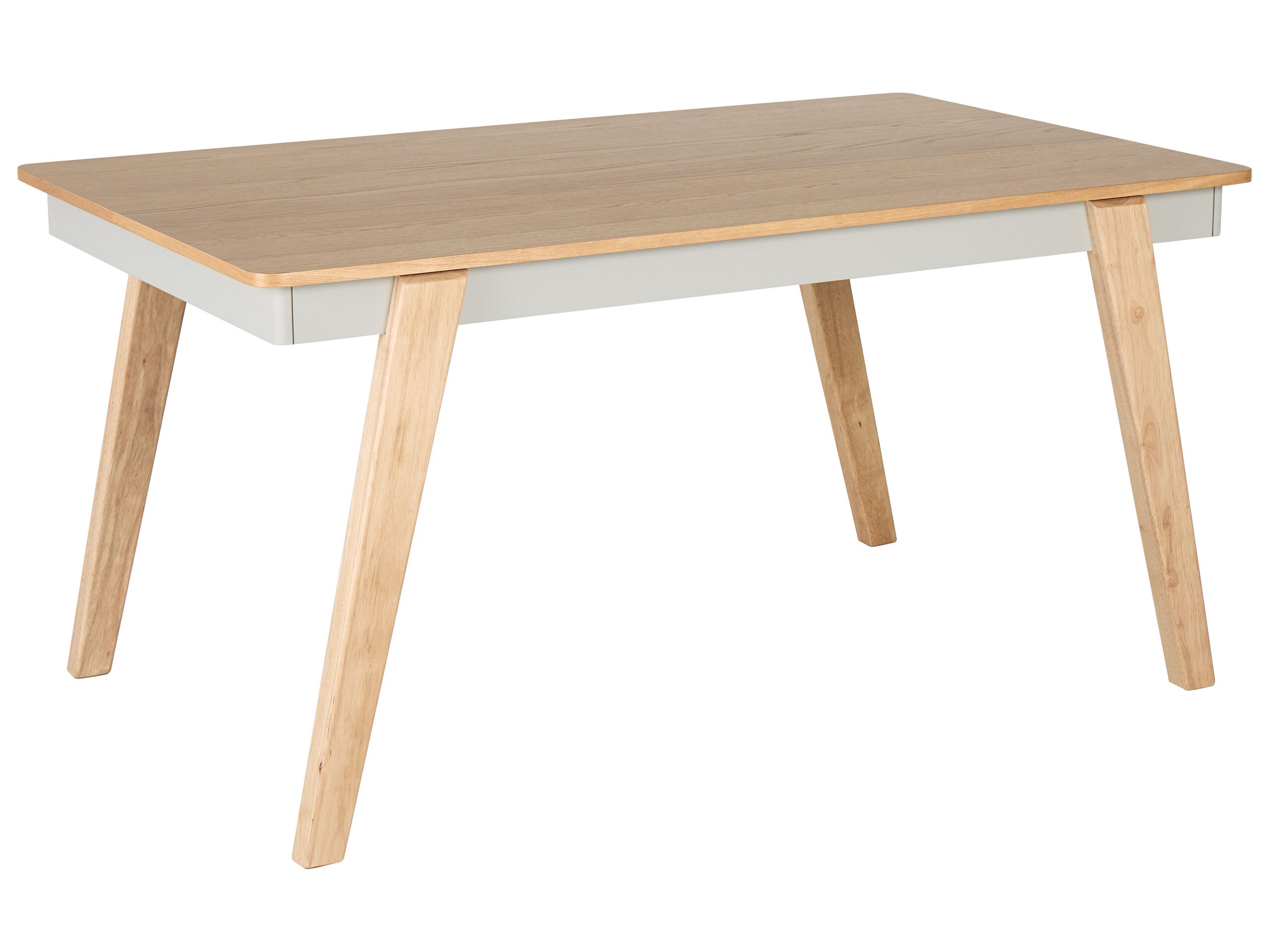Dining Table 150 x 90 cm Light Wood and Grey PHOLA - Gemini Interiors