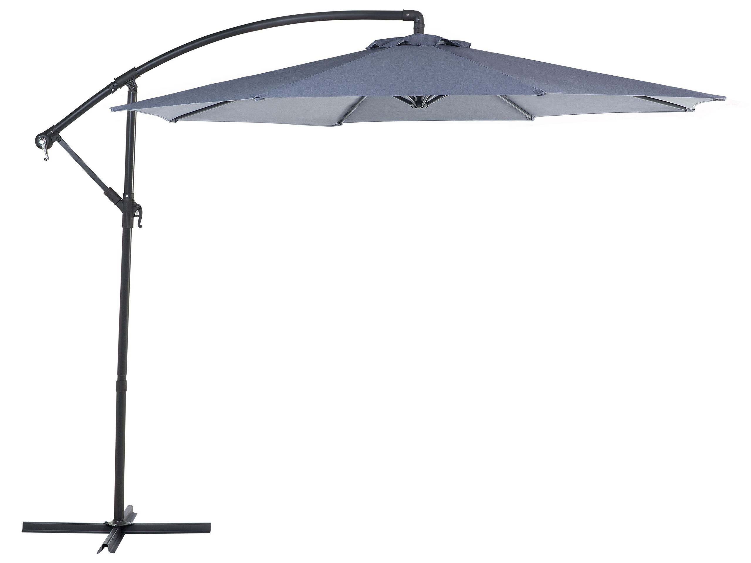 Cantilever Garden Parasol 3 m Grey RAVENNA - Gemini Interiors