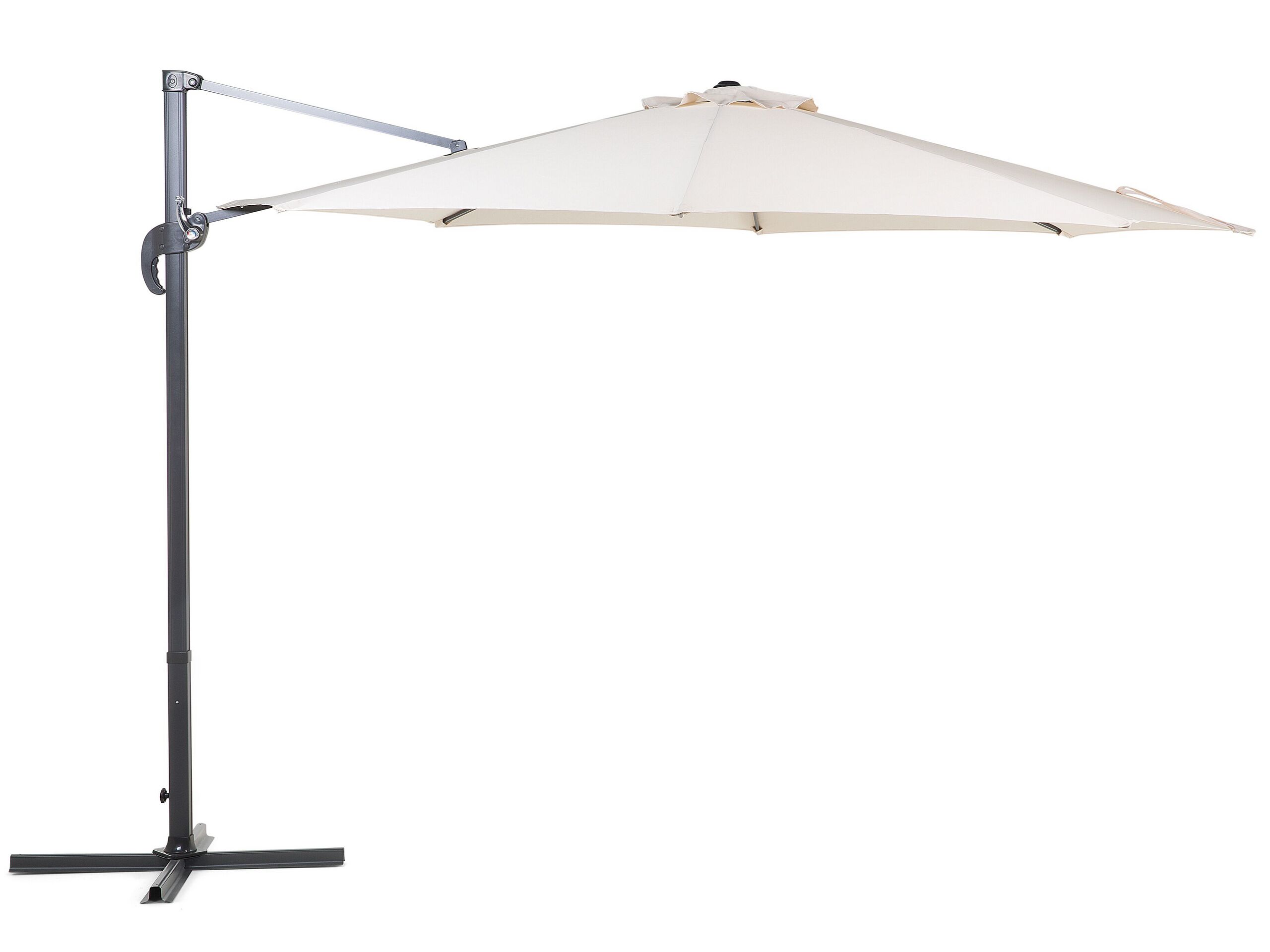 Cantilever Garden Parasol 300 cm Light Beige SAVONA - Gemini Interiors