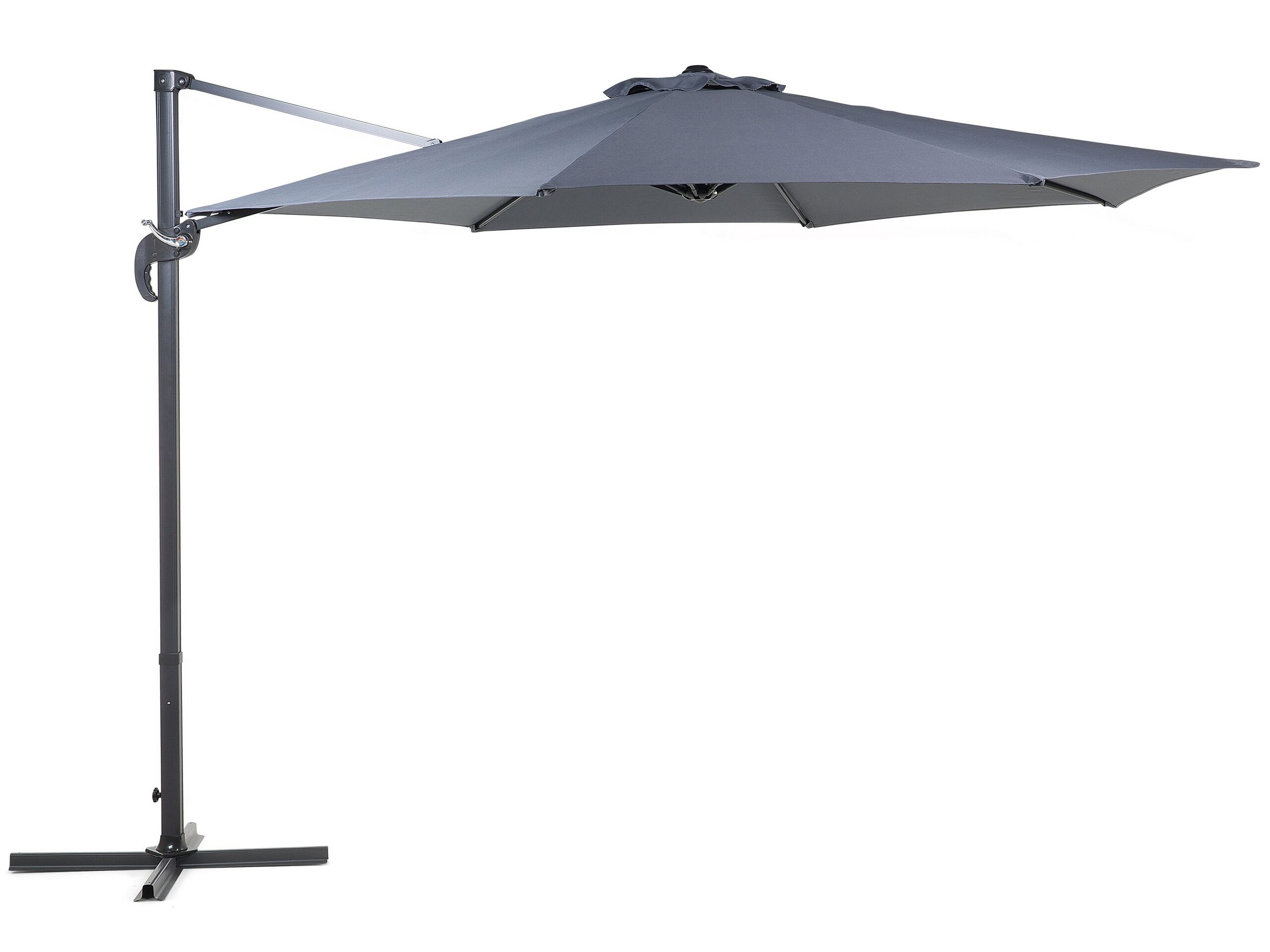Cantilever Garden Parasol 3 m Dark Grey SAVONA - Gemini Interiors
