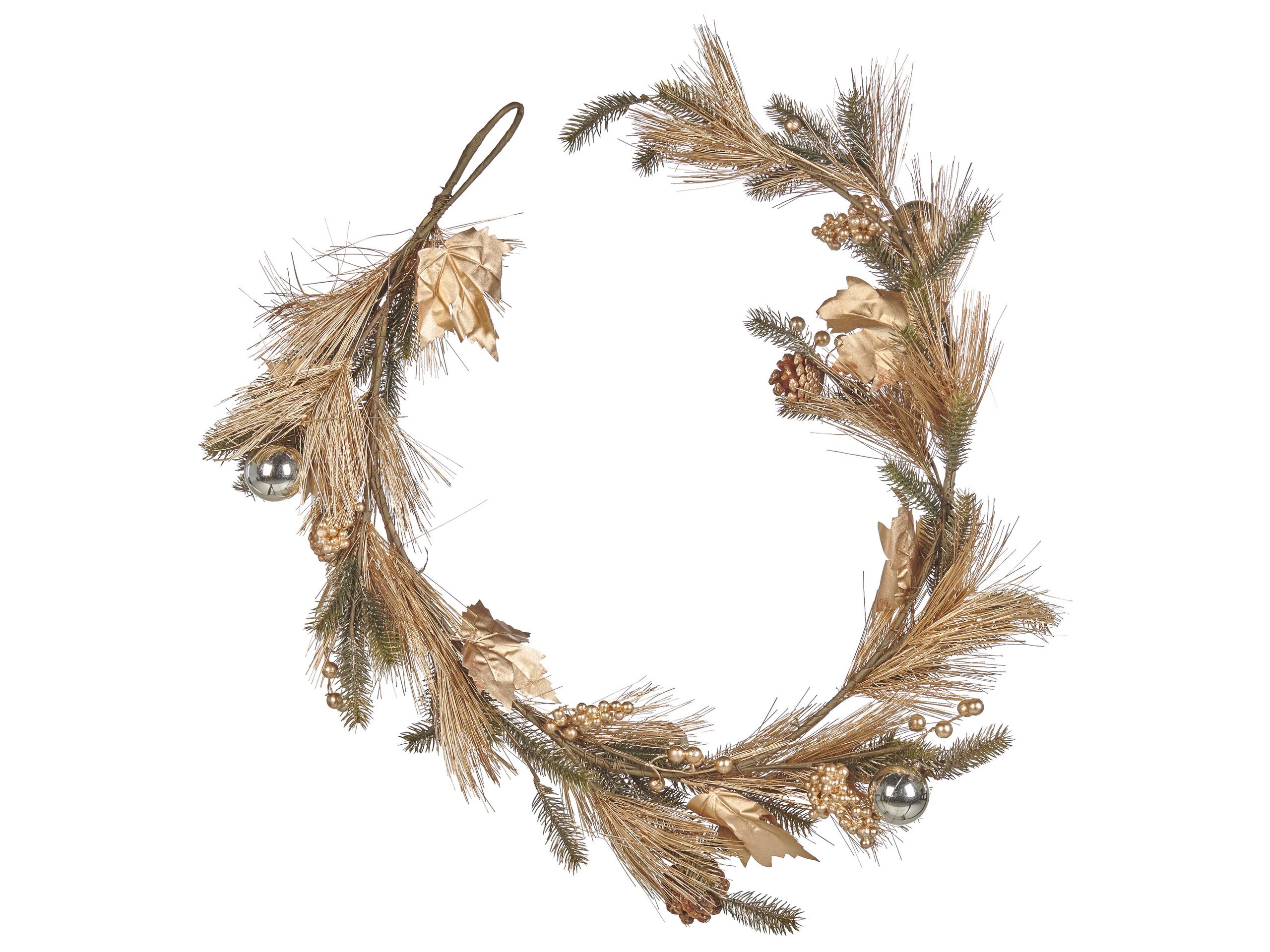 Christmas Garland 150cm Green and Gold - Gemini Interiors