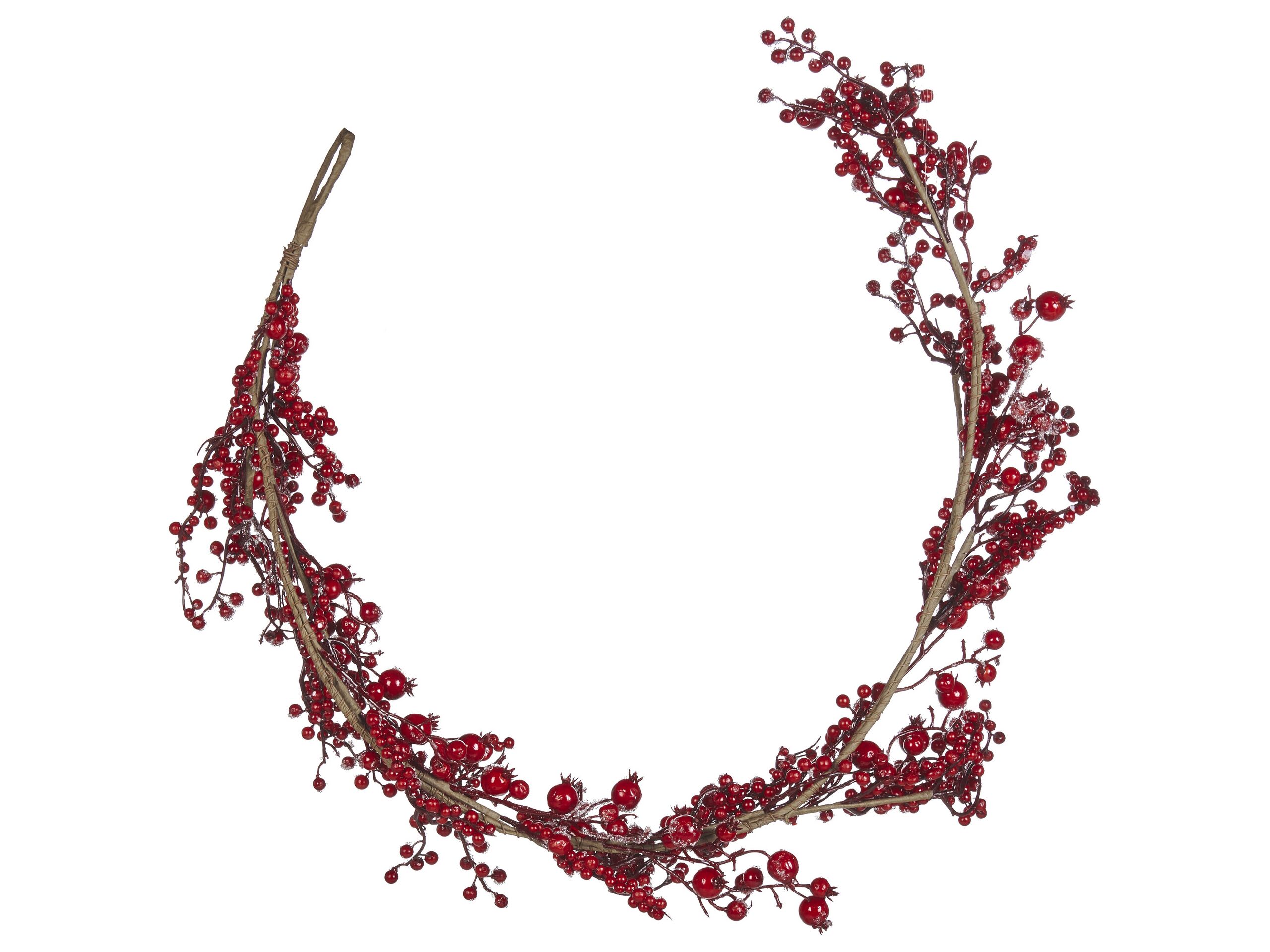 Christmas Garland 150 cm Red TARIFA - Gemini Interiors