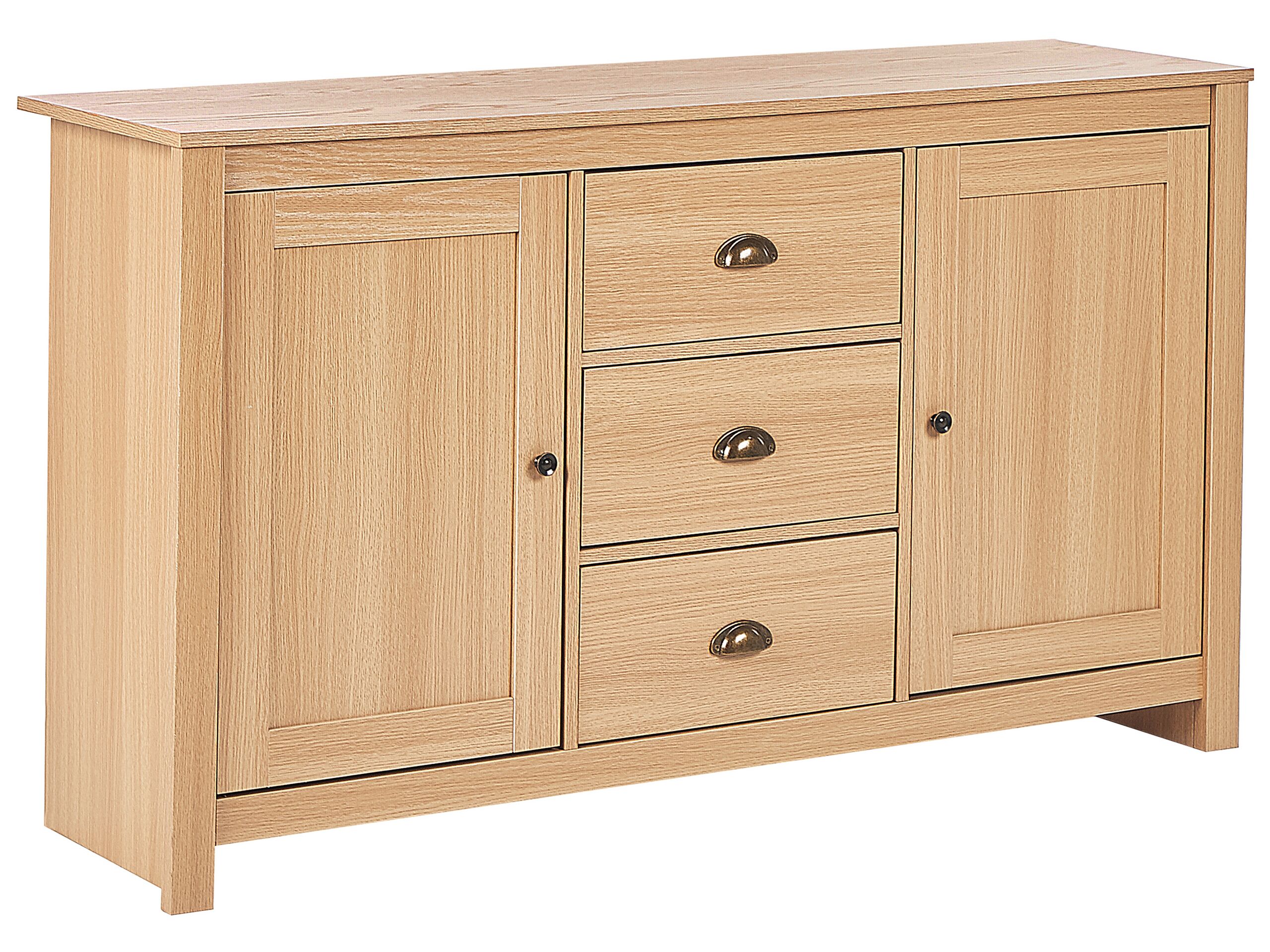 2 Door Sideboard Light Wood LANSIN - Gemini Interiors