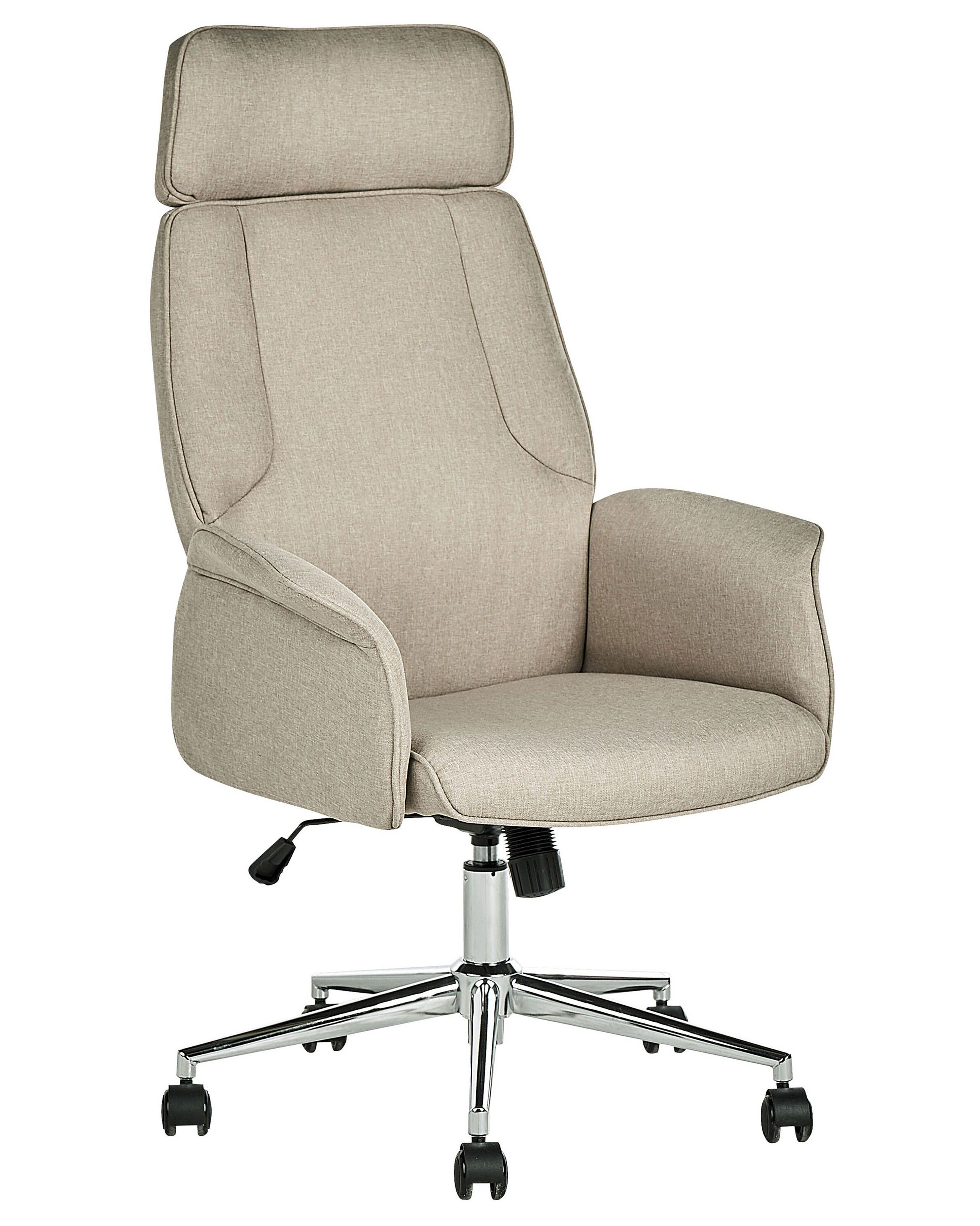Swivel Office Chair Beige PILOT - Gemini Interiors