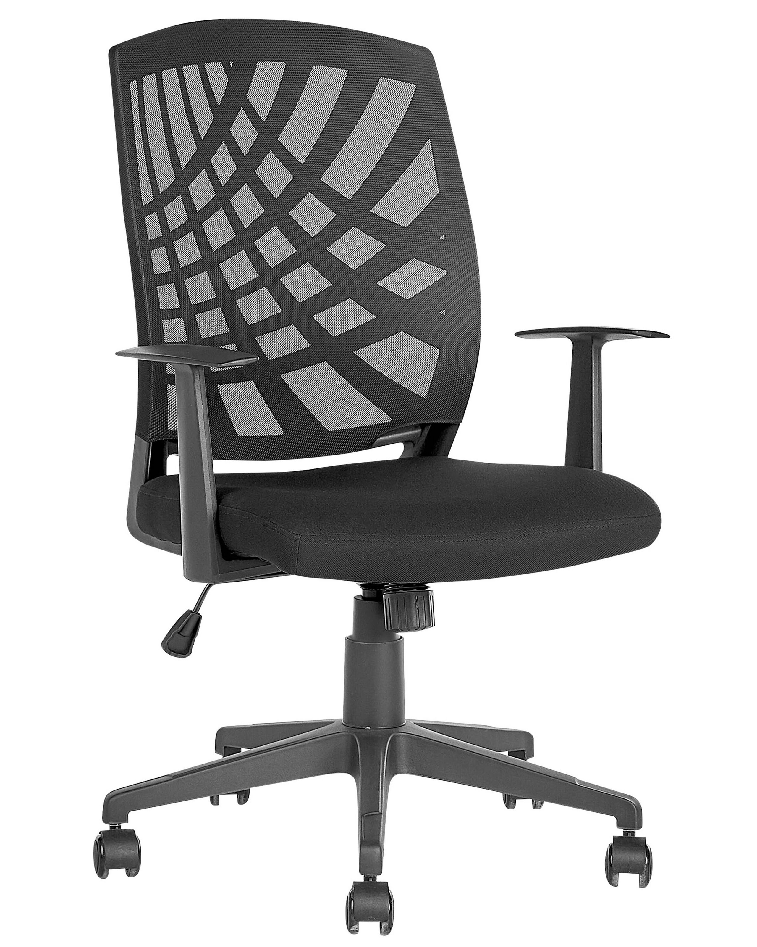 Swivel Office Chair Black BONNY II - Gemini Interiors