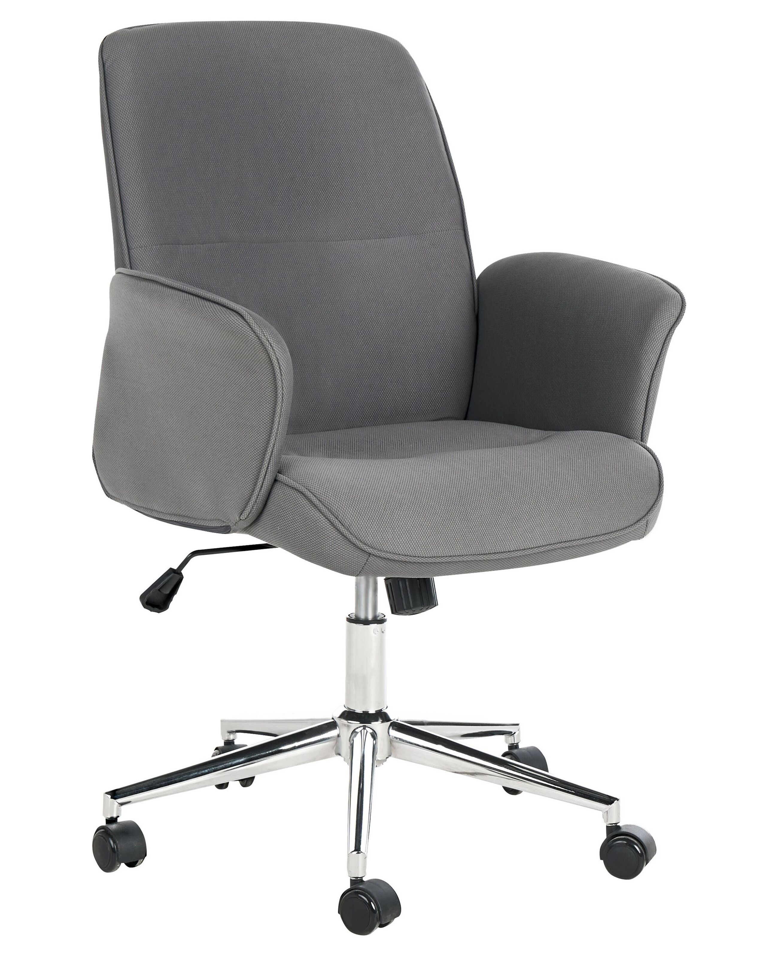 Swivel Office Chair Grey RAVISHING - Gemini Interiors