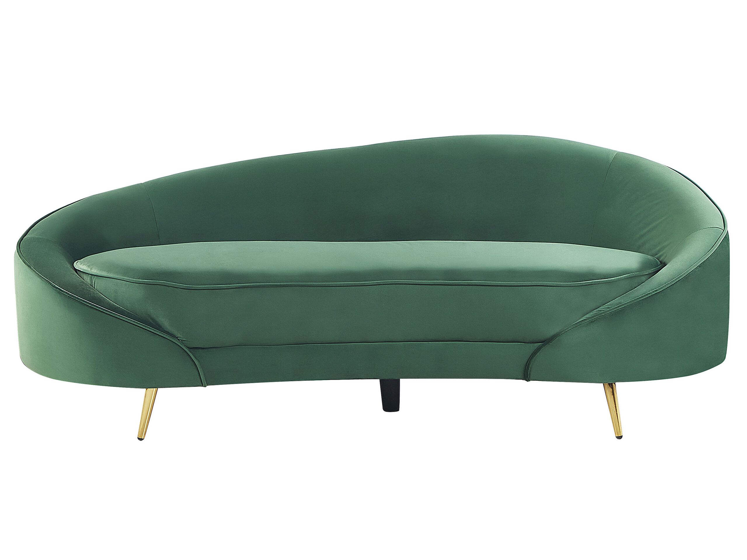 Velvet Sofa Emerlad Green SAVAR - Gemini Interiors