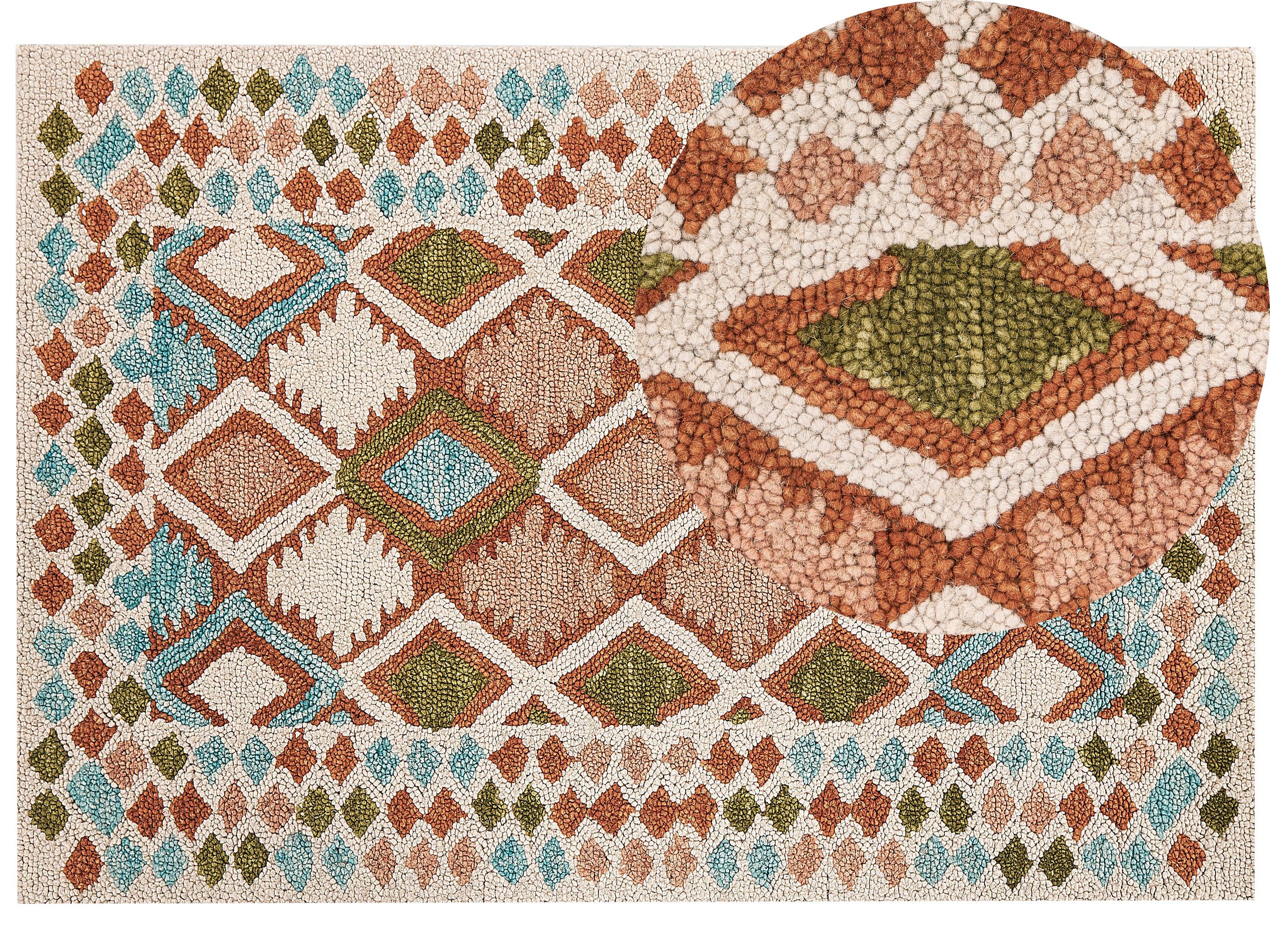 Wool Area Rug 160x230cm Multicolour - Gemini Interiors