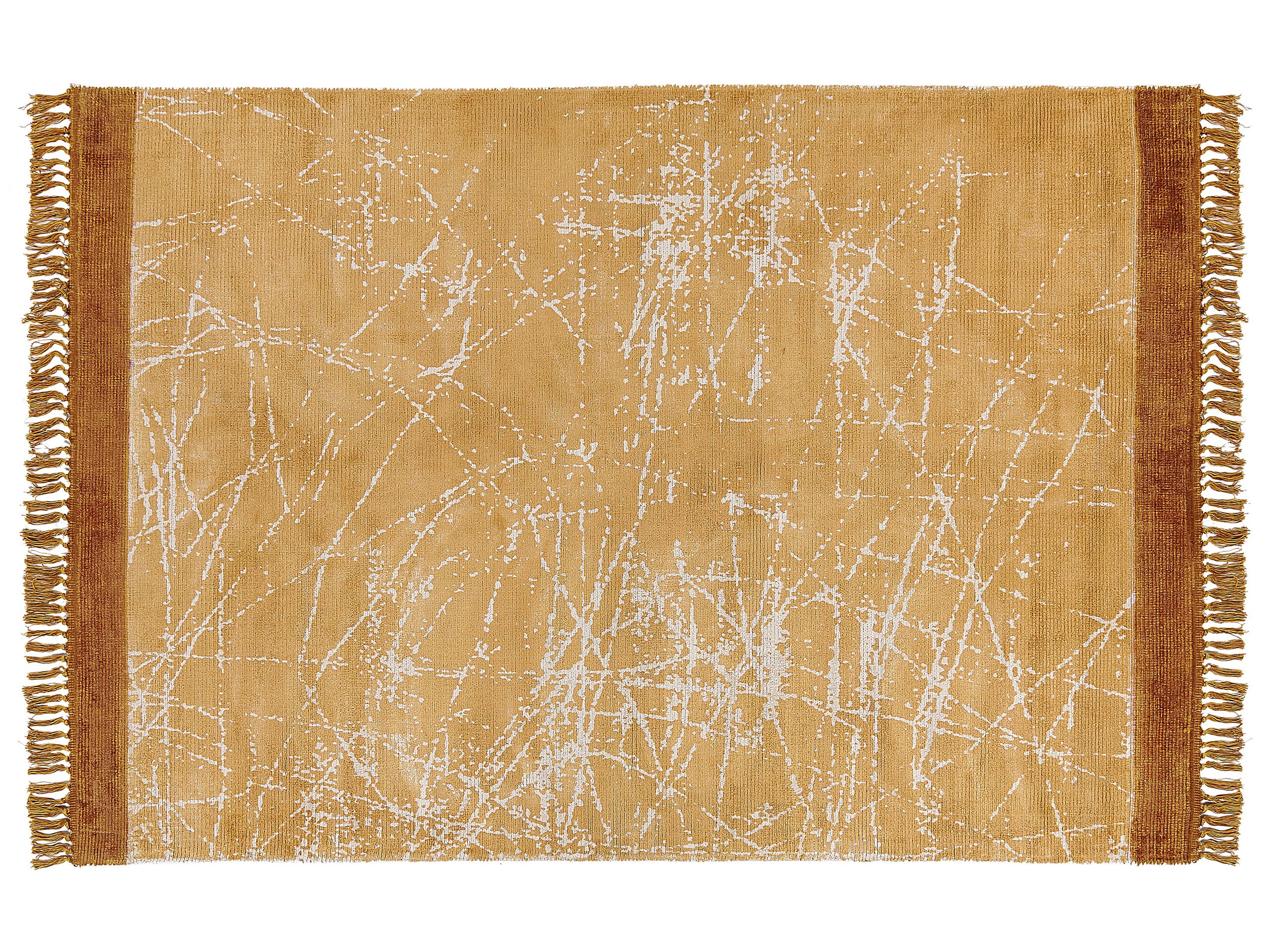 Viscose Area Rug 160x230cm Orange - Gemini Interiors