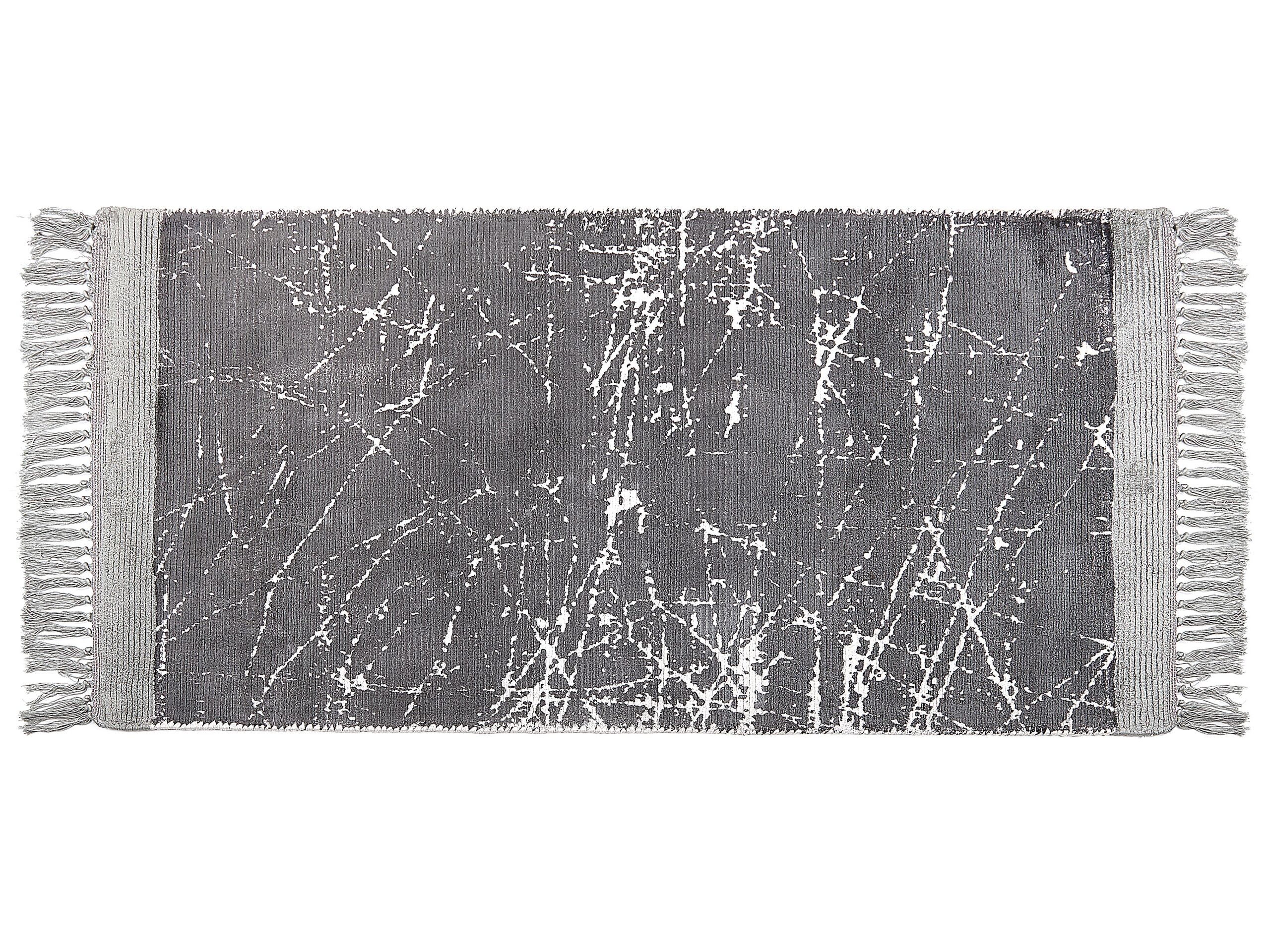 Viscose Area Rug 80x150cm Grey - Gemini Interiors