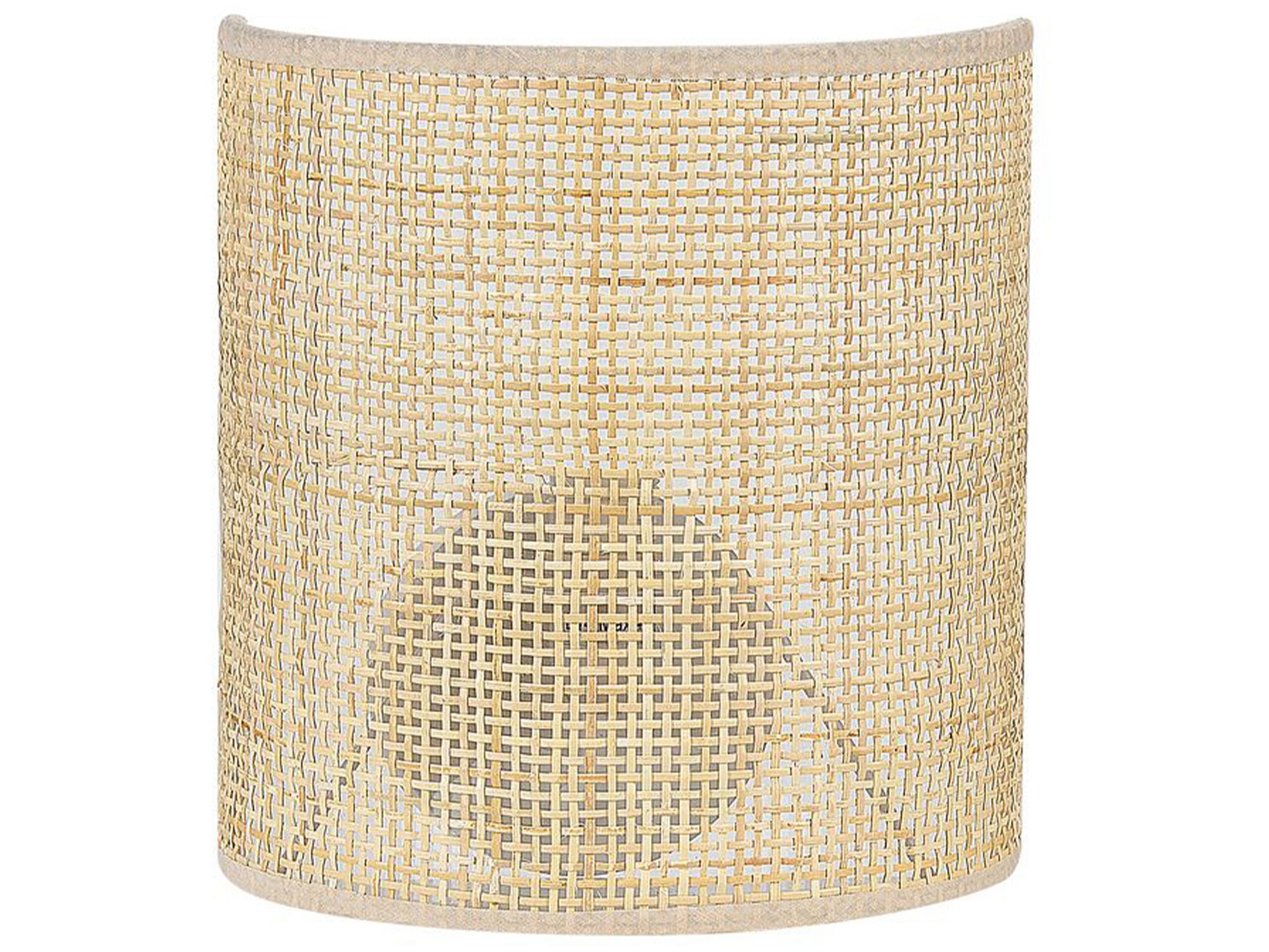 Rattan Wall Lamp Natural CARIO - Gemini Interiors