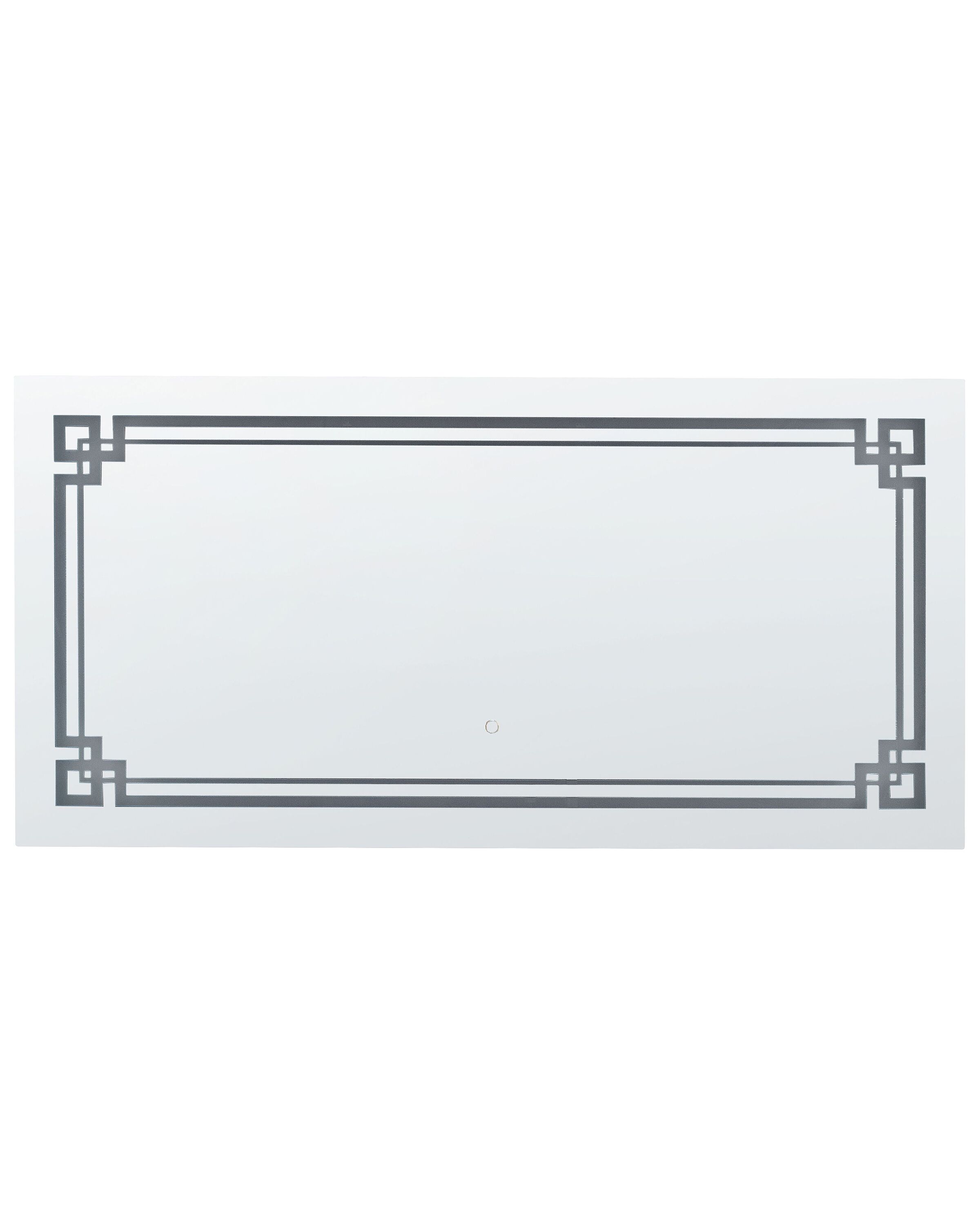 LED Wall Mirror 120x60cm Silver - Gemini Interiors