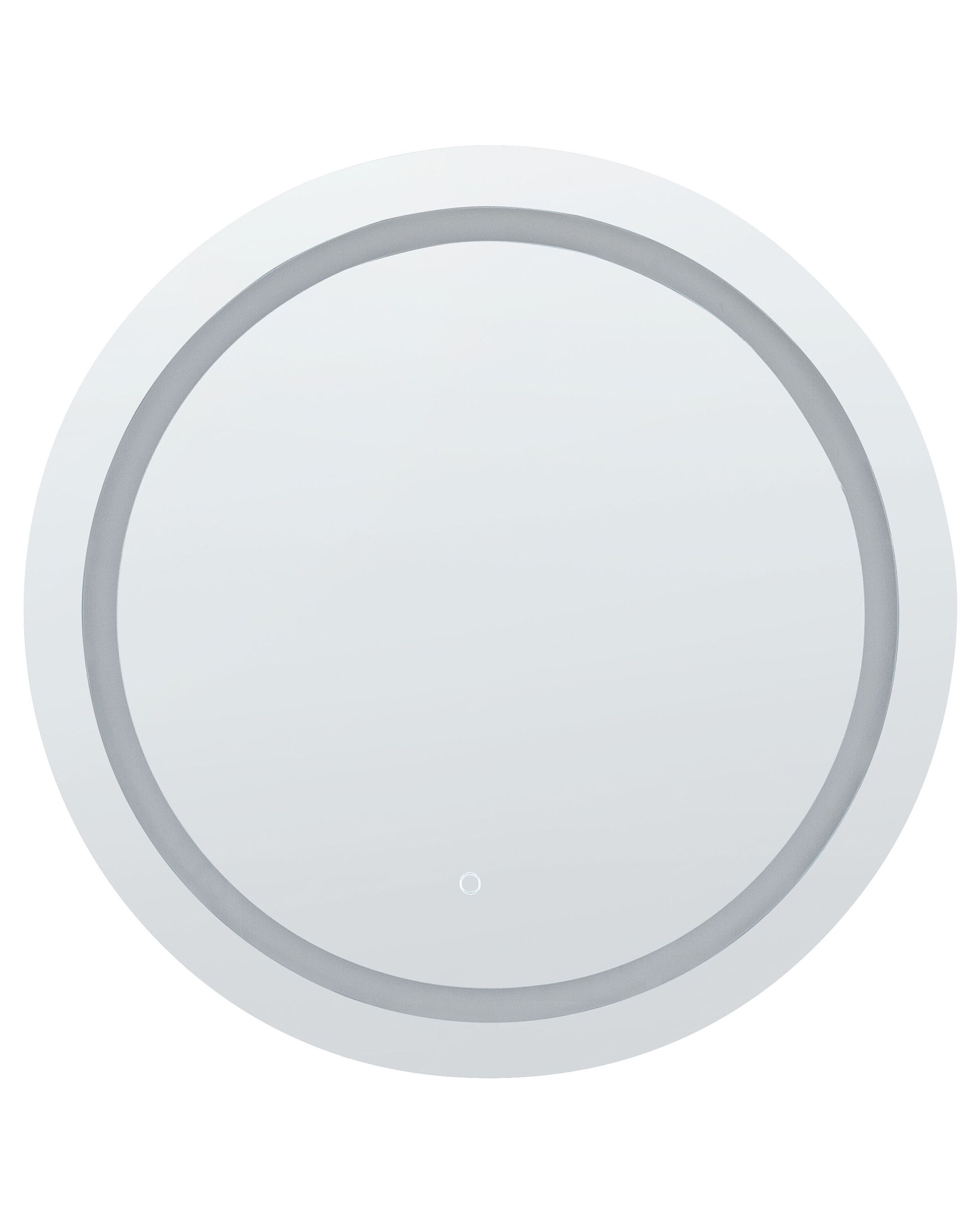 Round LED Wall Mirror 79cm Silver - Gemini Interiors