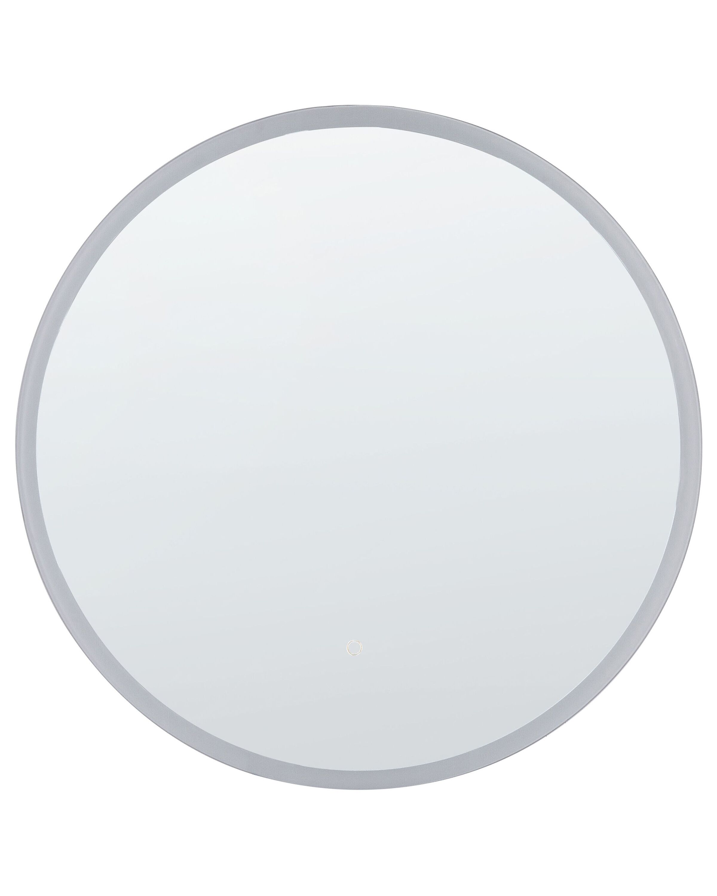 Round LED Wall Mirror 79cm Silver - Gemini Interiors