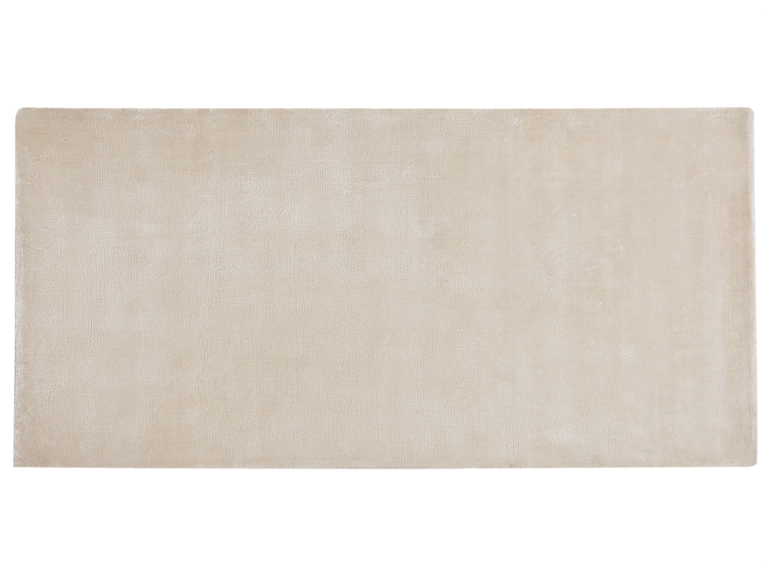 Viscose Area Rug 80x150cm Light Beige - Gemini Interiors