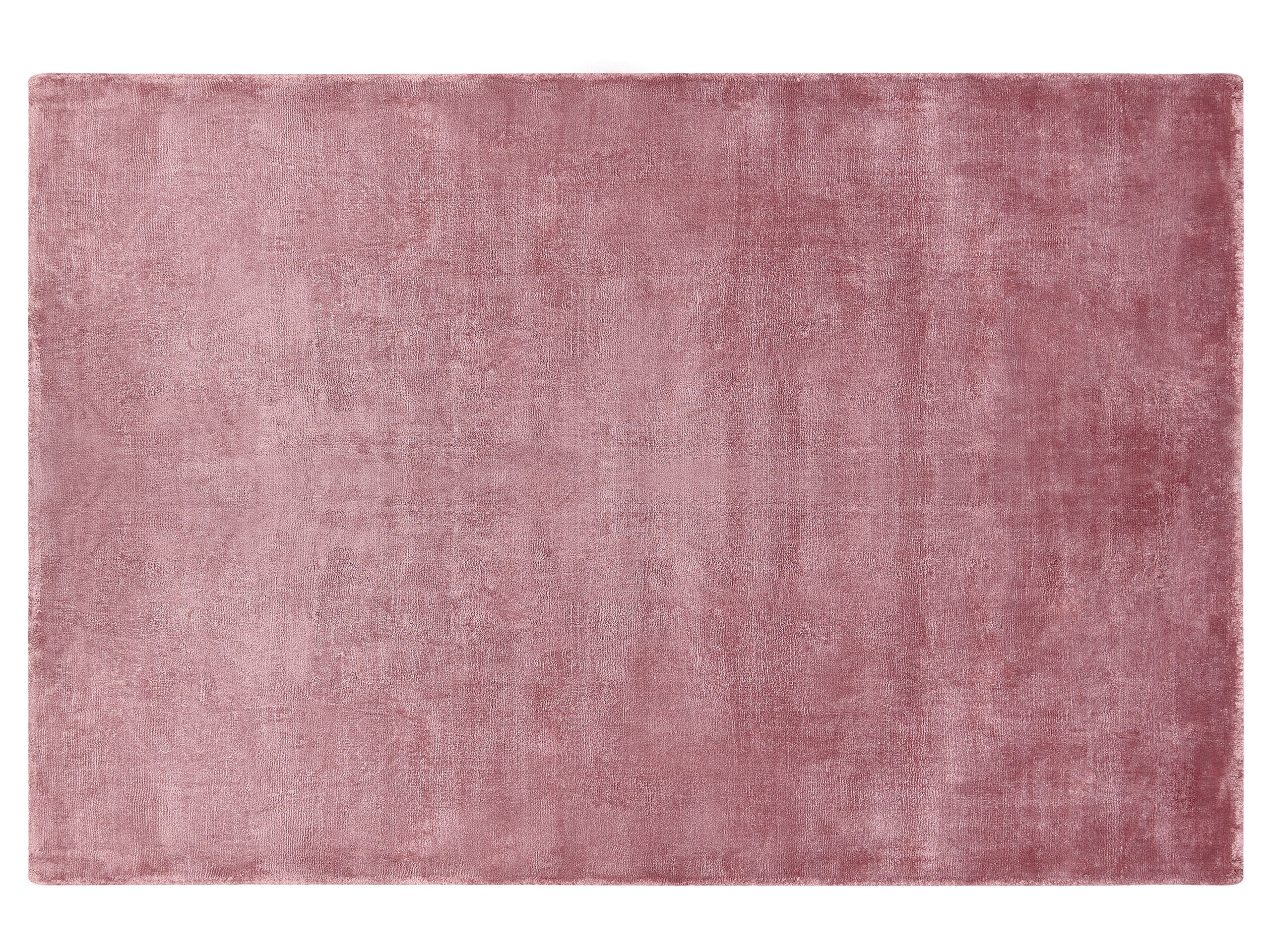 Viscose Area Rug 140x200cm Pink - Gemini Interiors