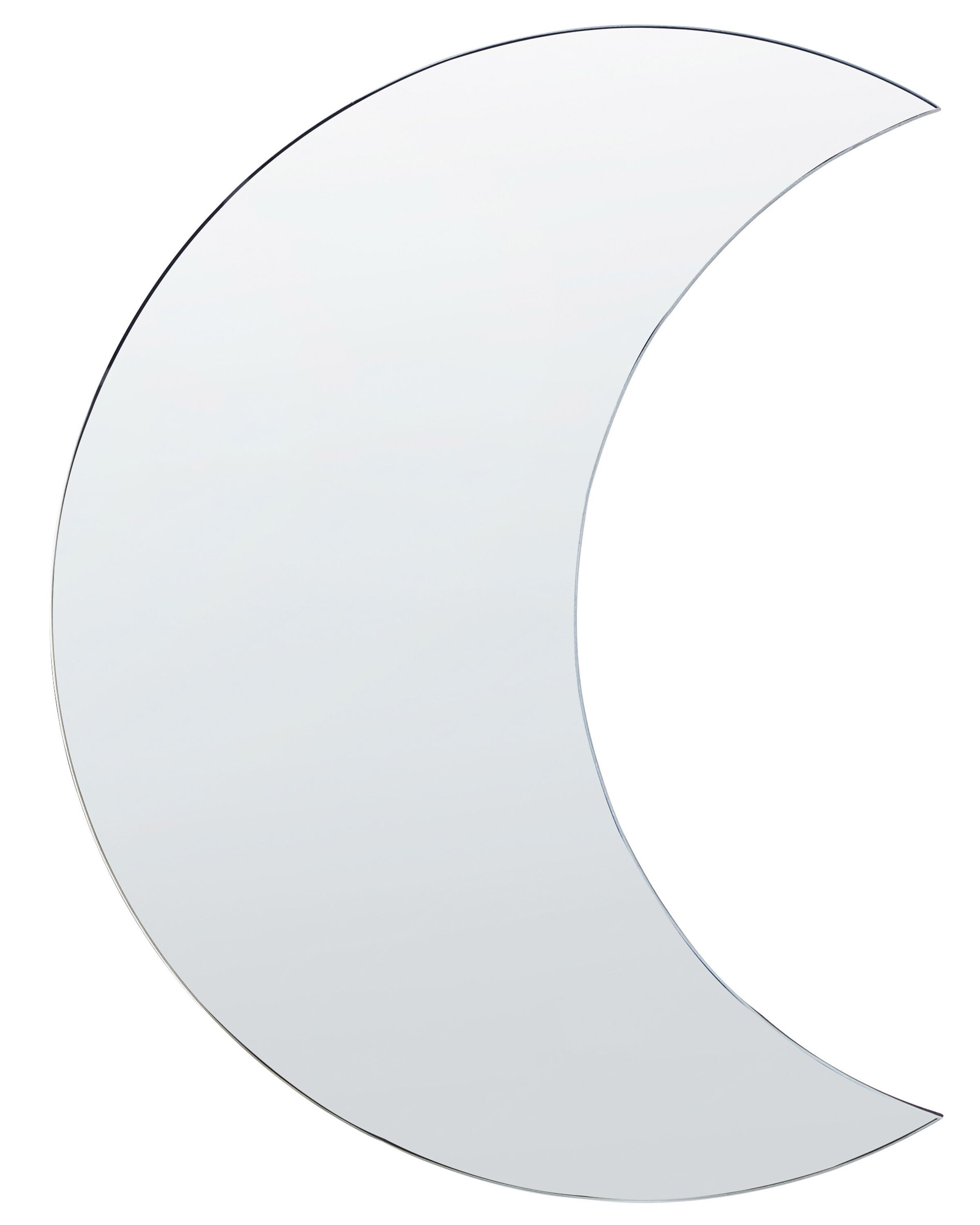 Wall Mirror Crescent Moon 40x60cm Silver - Gemini Interiors