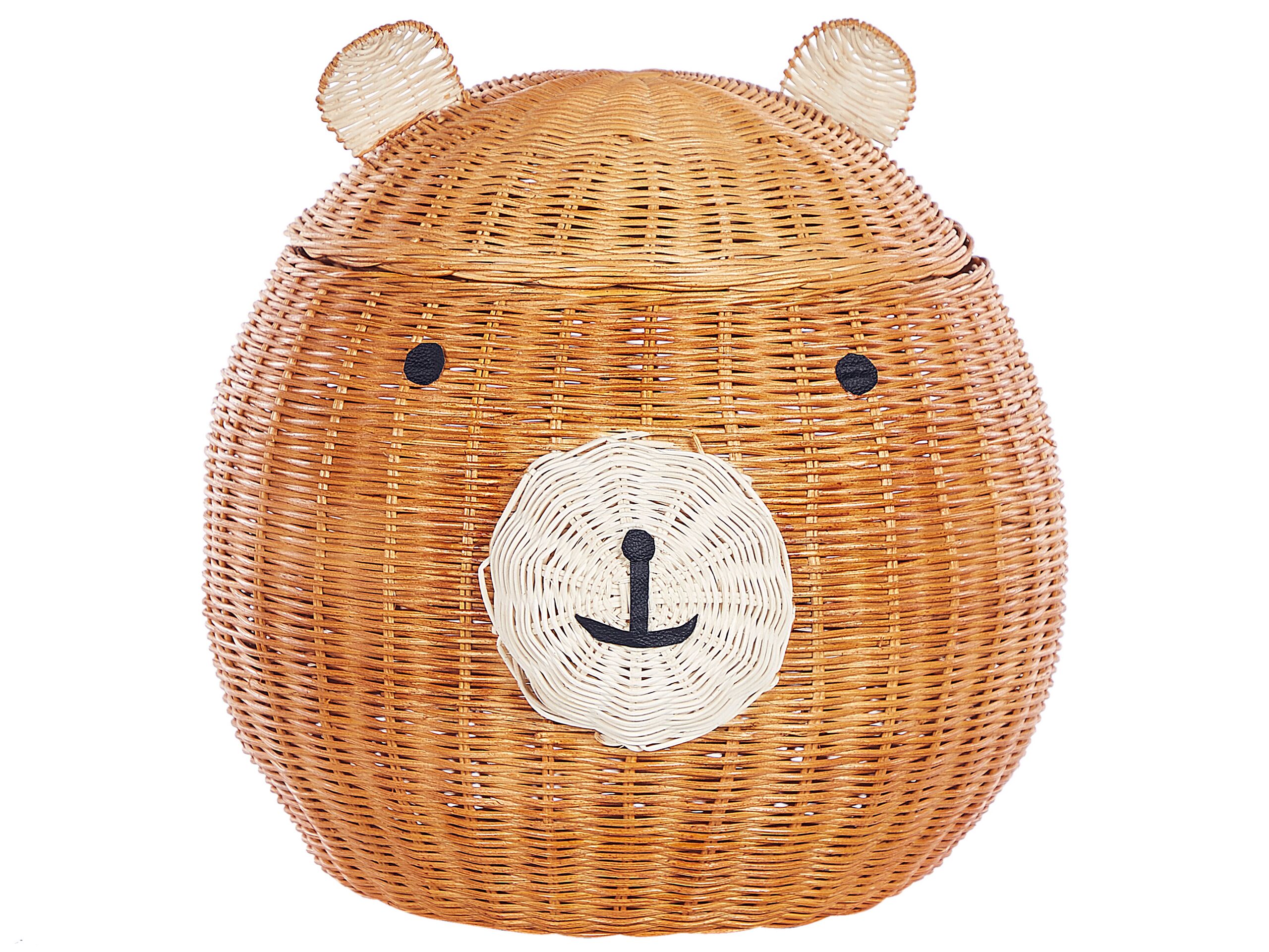 Rattan Bear Basket Natural - Gemini Interiors