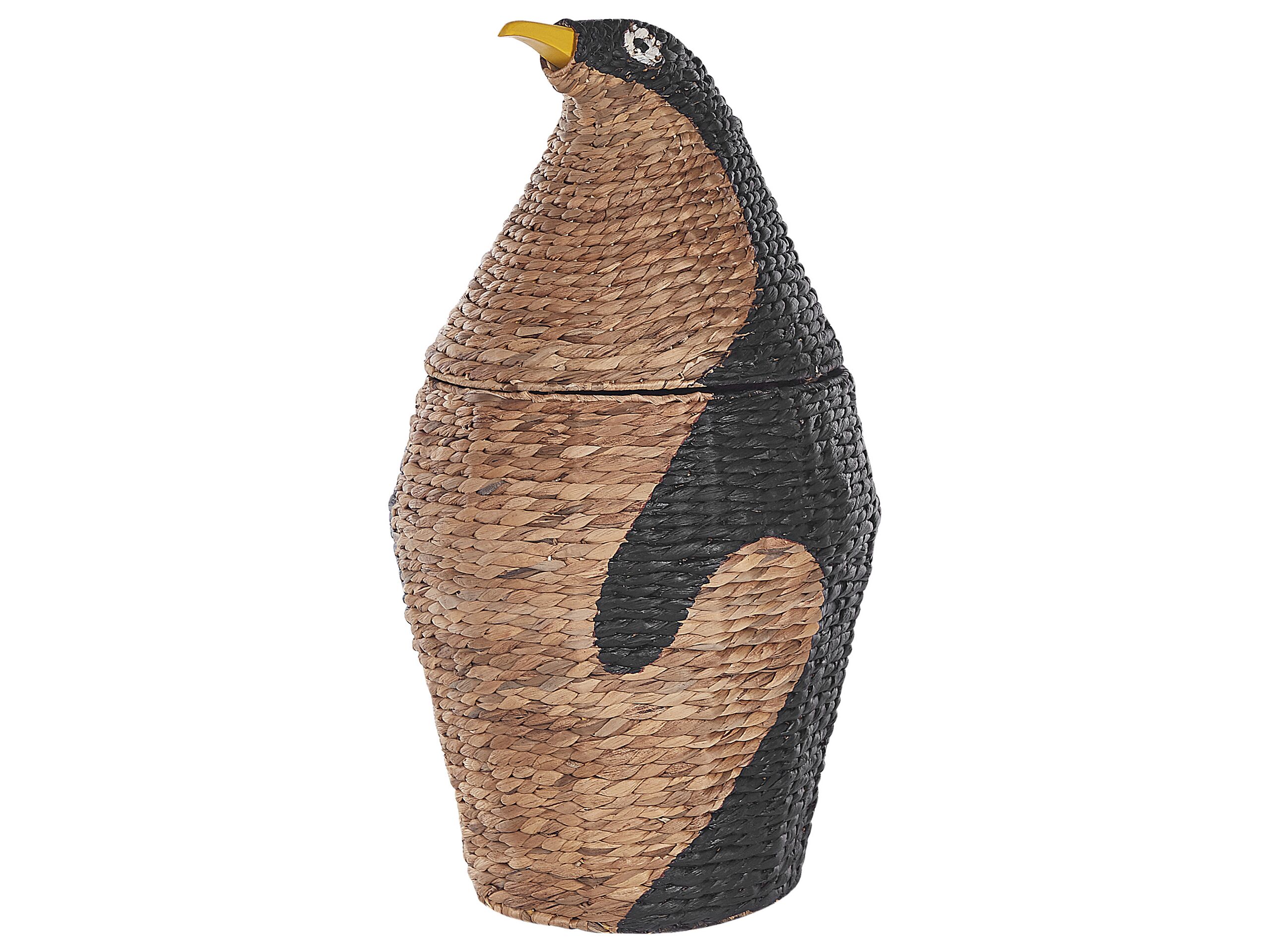 Water Hyacinth Wicker Penguin Basket Natural - Gemini Interiors