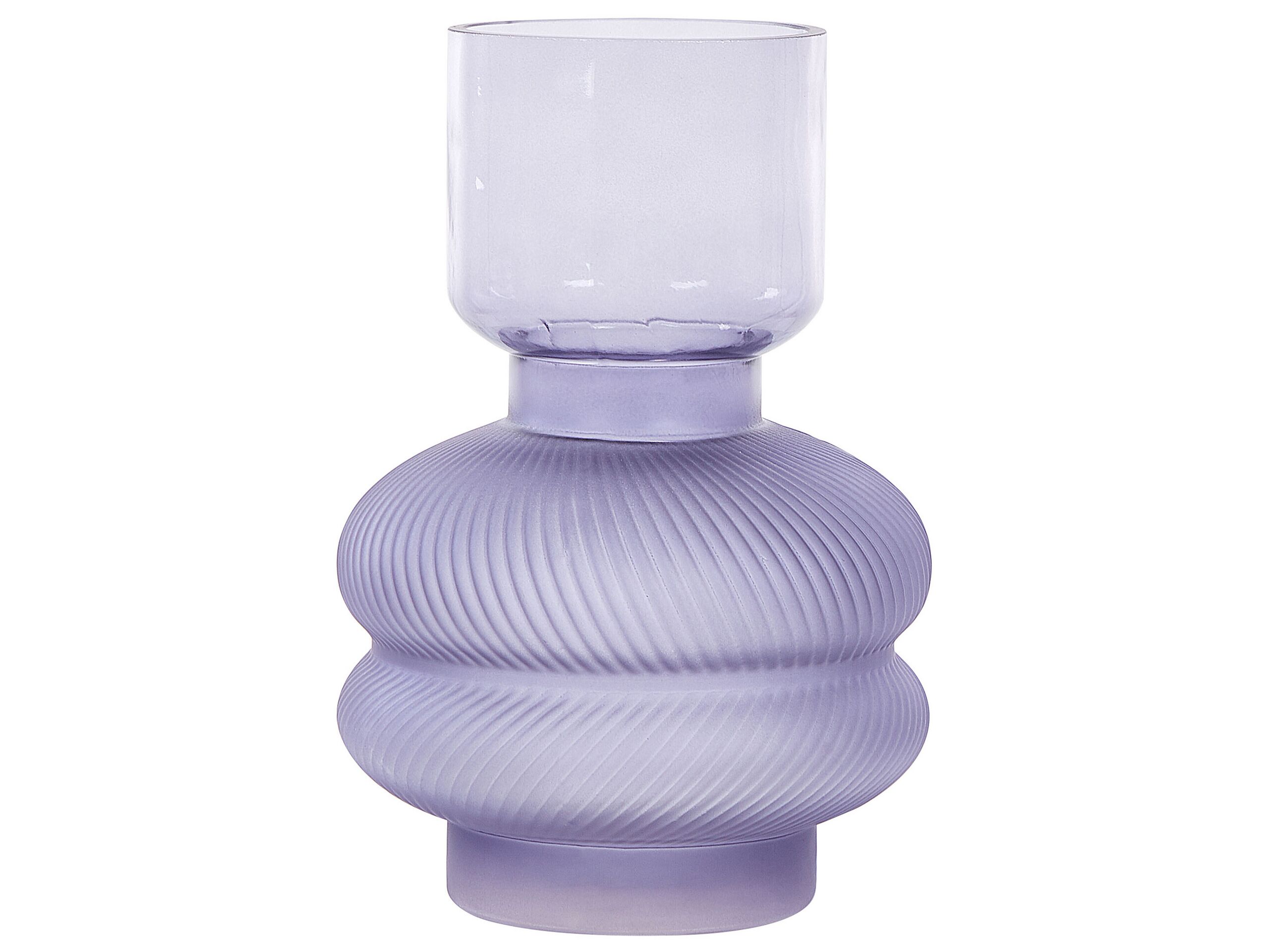 Glass Flower Vase 24 Violet RODIA - Gemini Interiors
