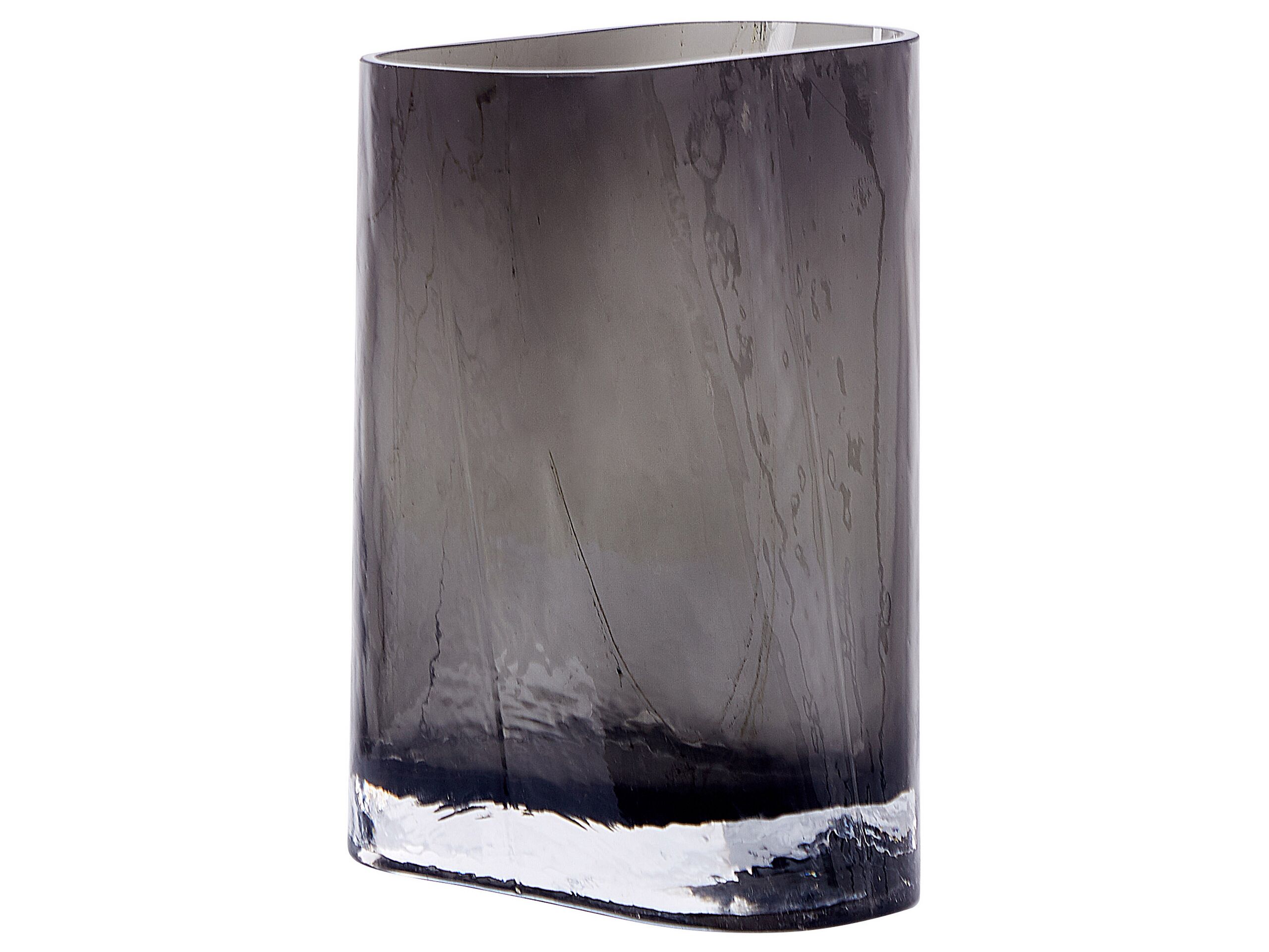 Glass Flower Vase 20 Grey MITATA - Gemini Interiors