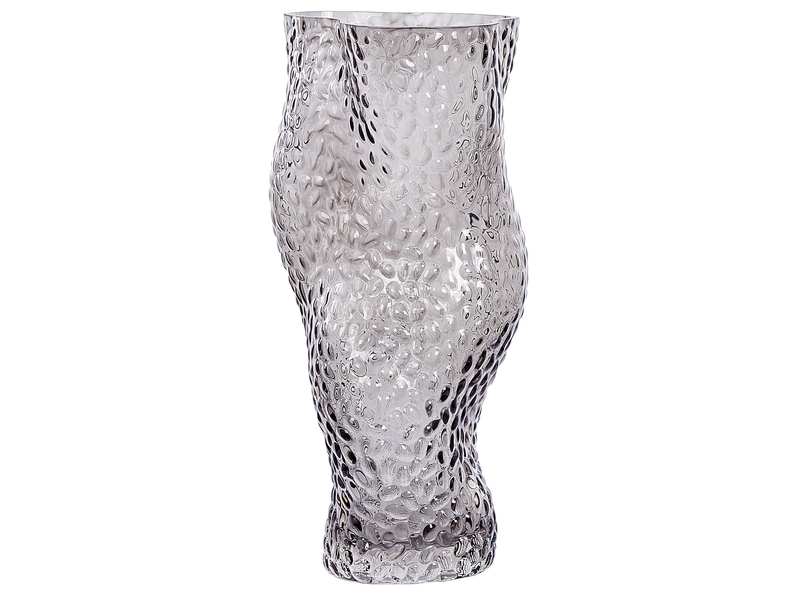 Glass Flower Vase 31 Grey DYTIKO - Gemini Interiors