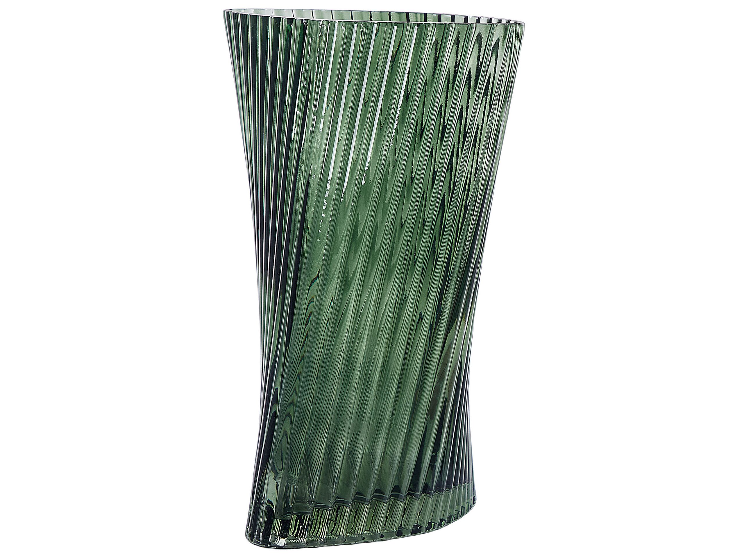 Glass Flower Vase 26 Green MARPISSA - Gemini Interiors