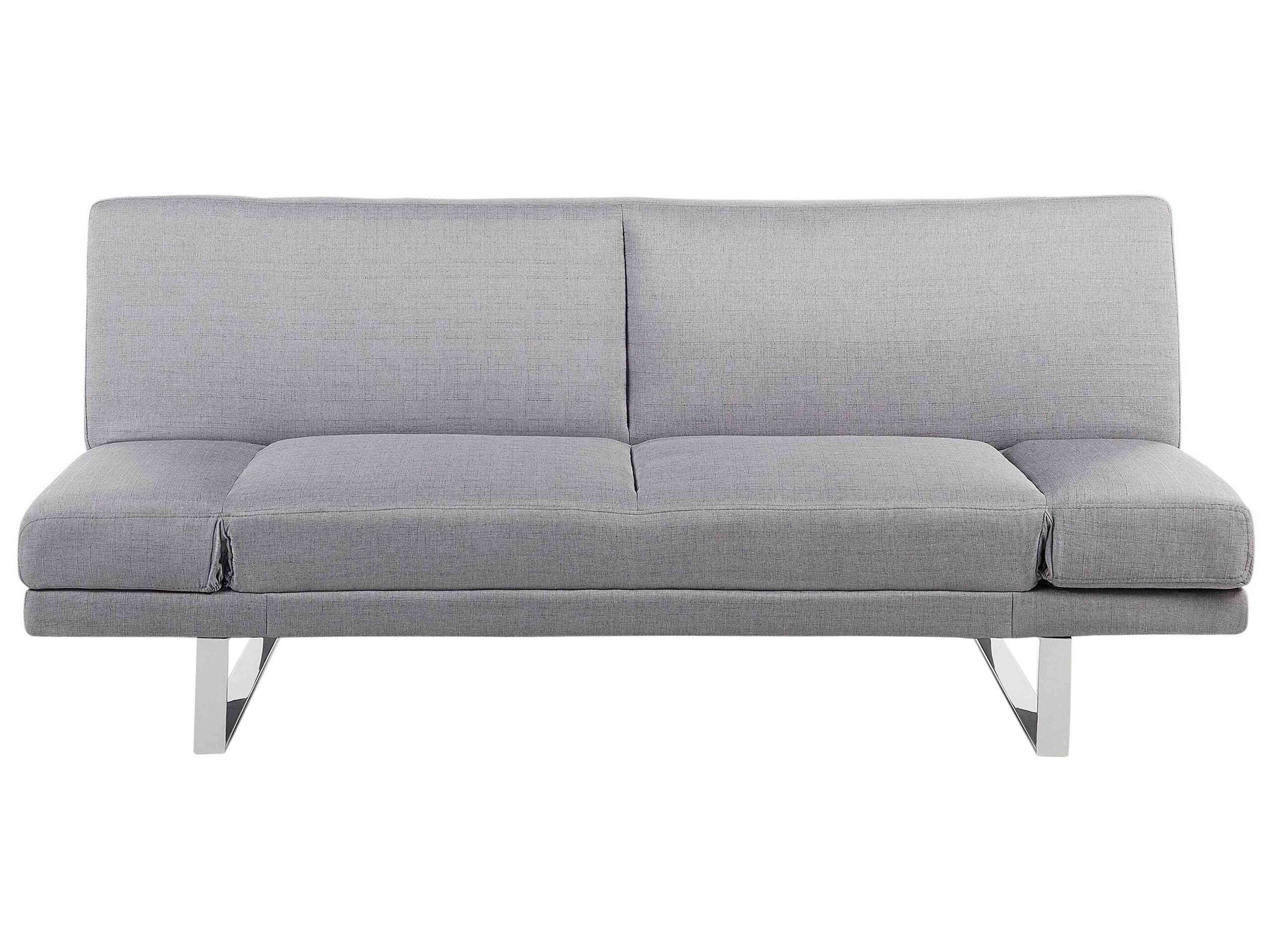 Fabric Sofa Bed Light Grey YORK - Gemini Interiors