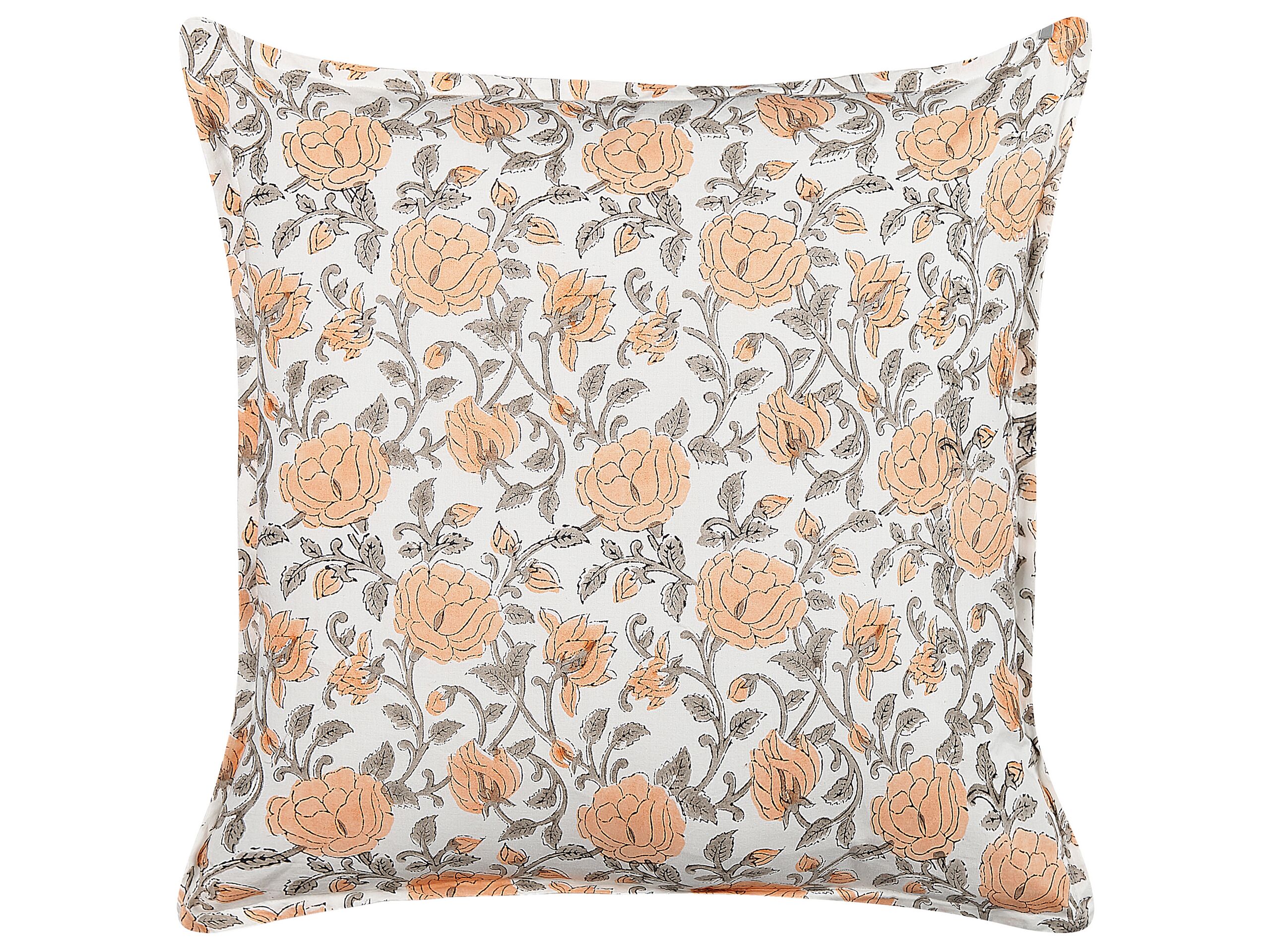 Cotton Cushion Flower Pattern 45x45cm Multicolour - Gemini Interiors