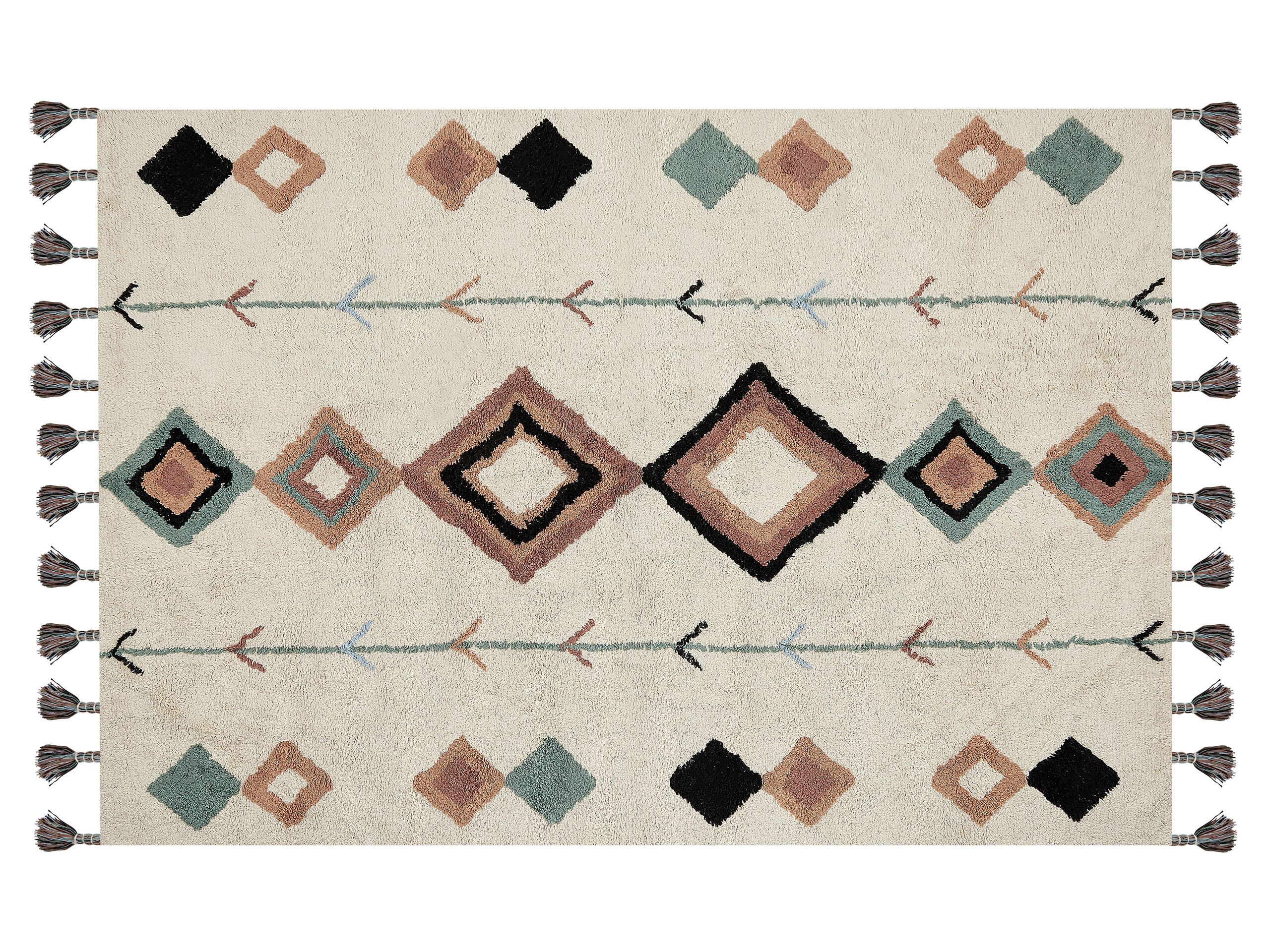 Cotton Area Rug 140x200cm Multicolour - Gemini Interiors