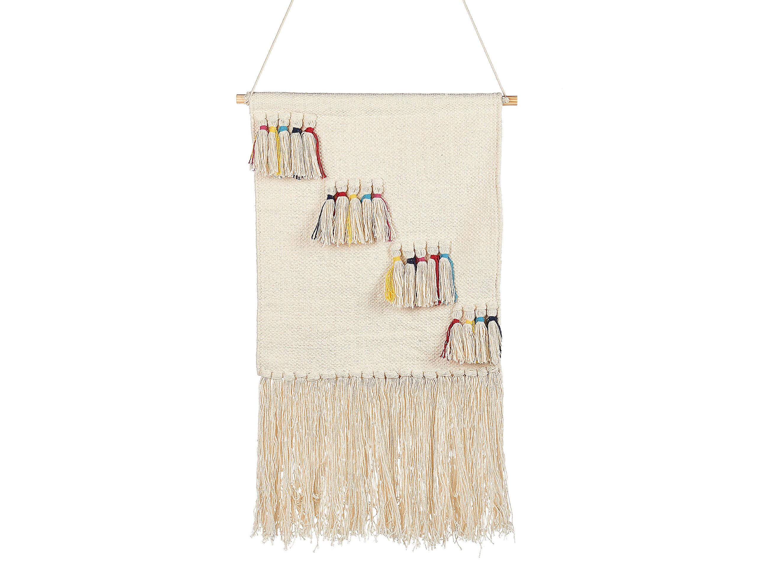 Cotton MacramÃ Wall Hanging Beige BUREWALA - Gemini Interiors