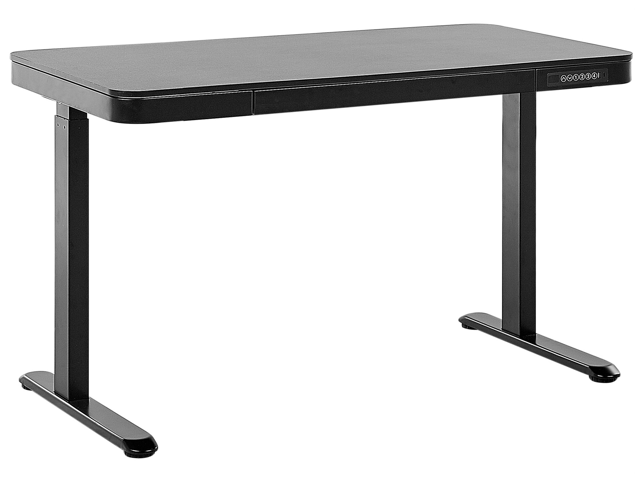 Electric Adjustable Standing Desk 120 x 60 cm with USB port Black KENLY - Gemini Interiors