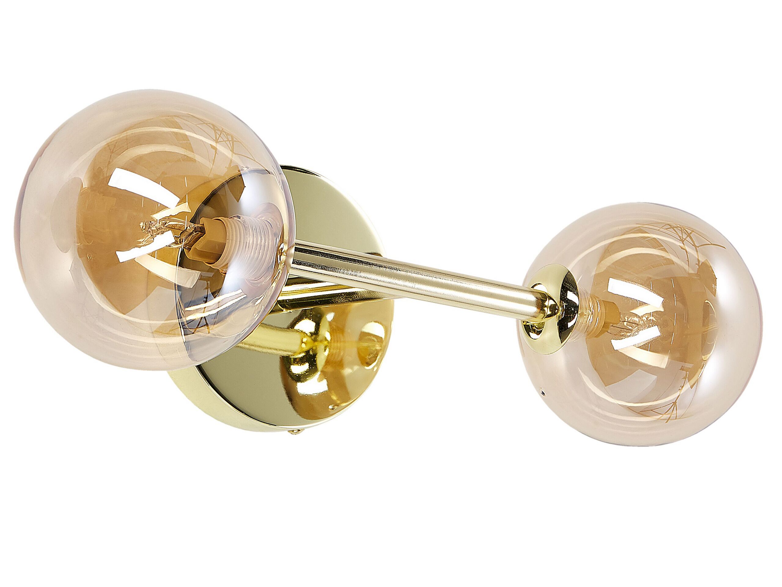 2 Light Wall Lamp Gold RAMIS - Gemini Interiors
