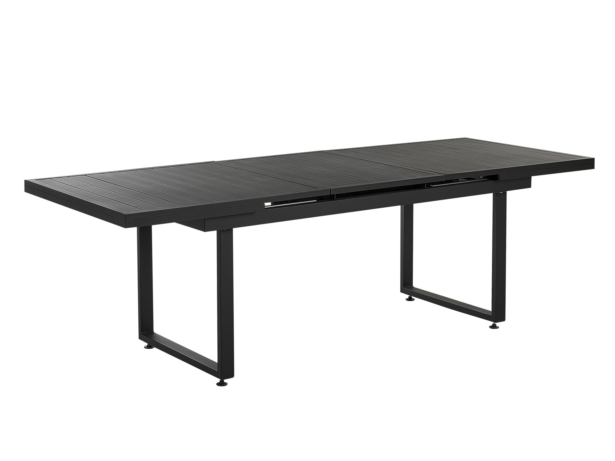 Extending Garden Table 180/240 x 90 cm Black VALCANETTO - Gemini Interiors