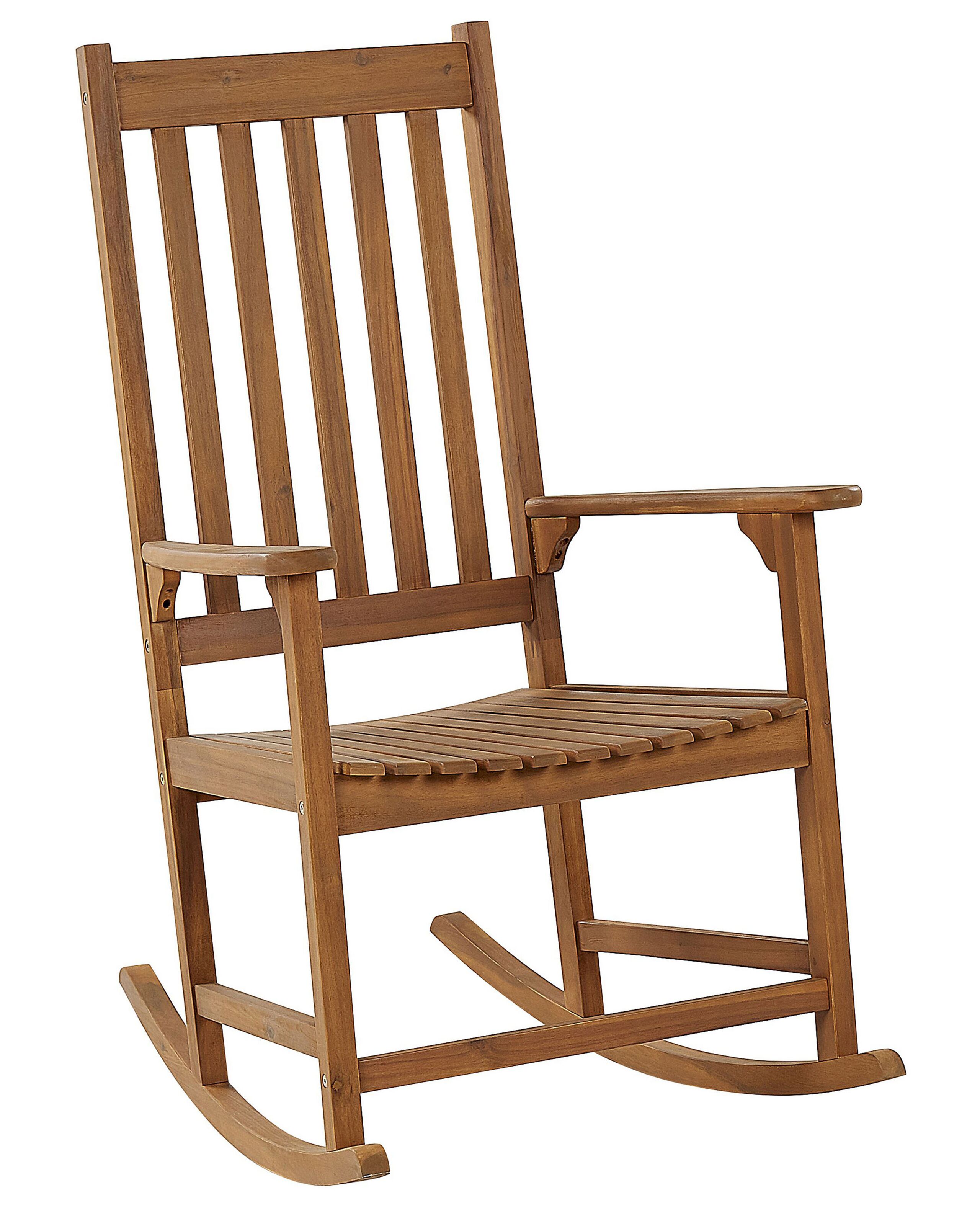 Acacia Rocking Chair Light Wood BOJANO - Gemini Interiors