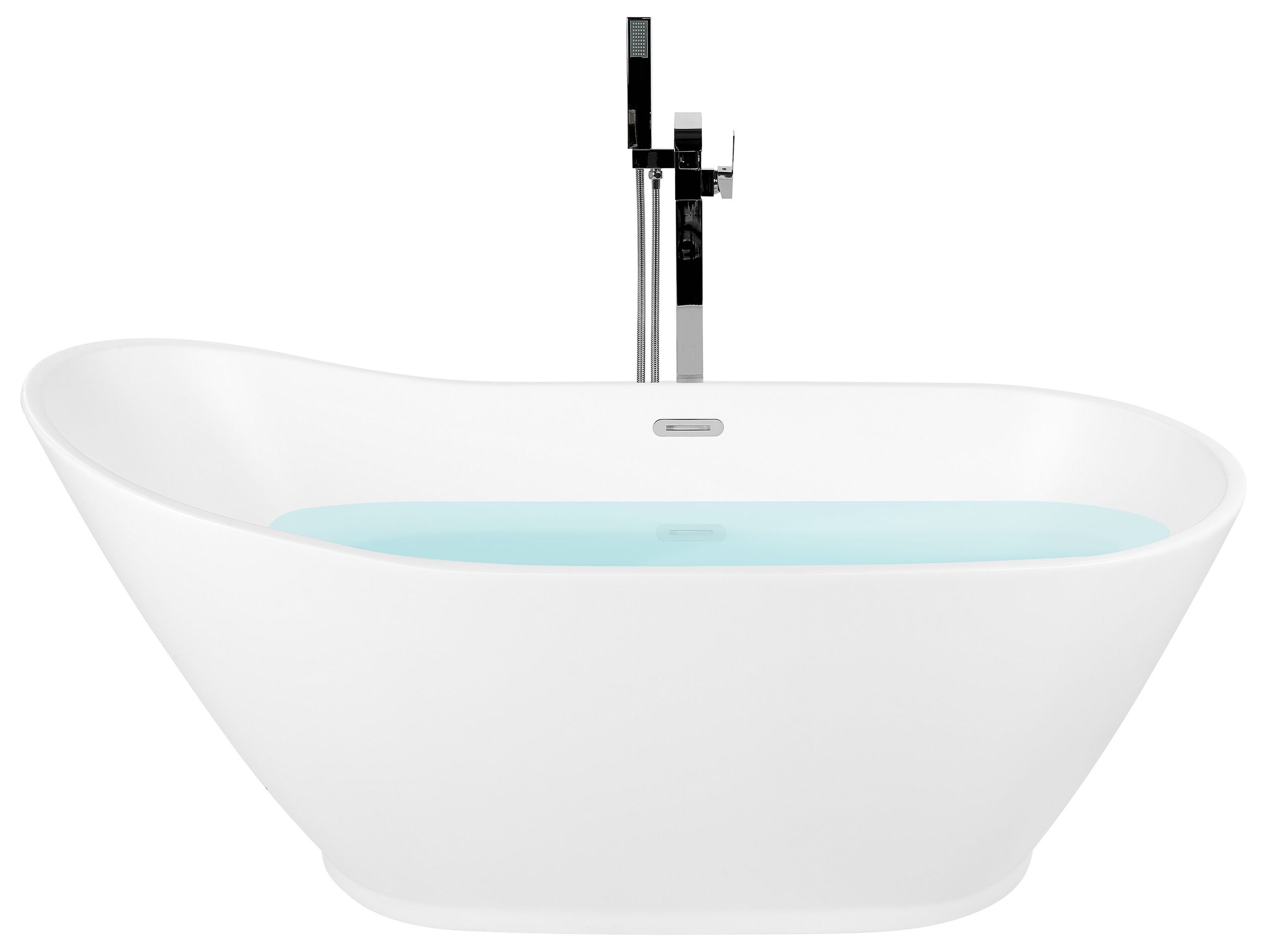 Freestanding Bath White 1700 x 750 mm LONDRINA - Gemini Interiors