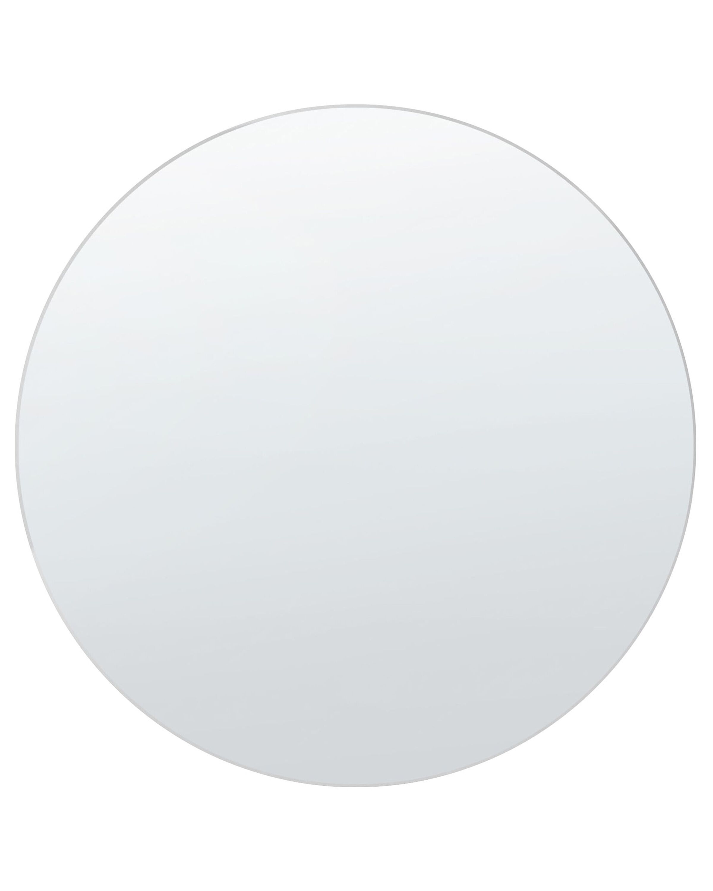 Round Wall Mirror 50cm Silver - Gemini Interiors