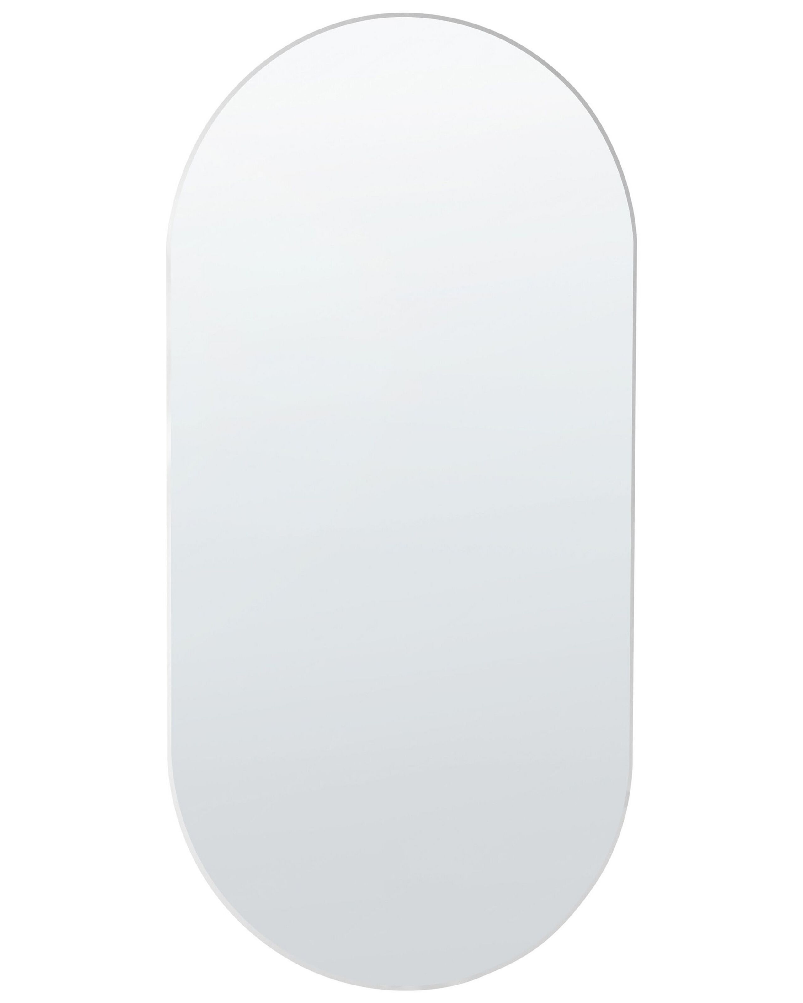 Oval Wall Mirror 40x80cm Silver - Gemini Interiors