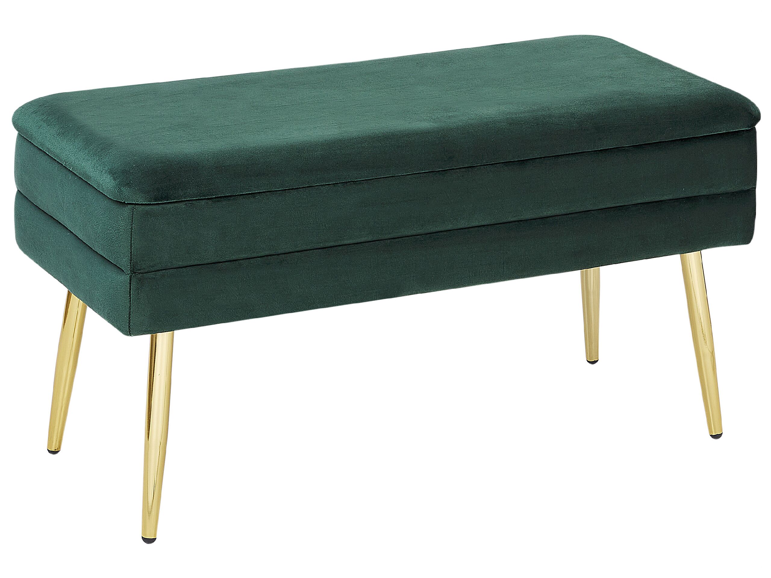 Bedroom Storage Bench Green DURHAM - Gemini Interiors