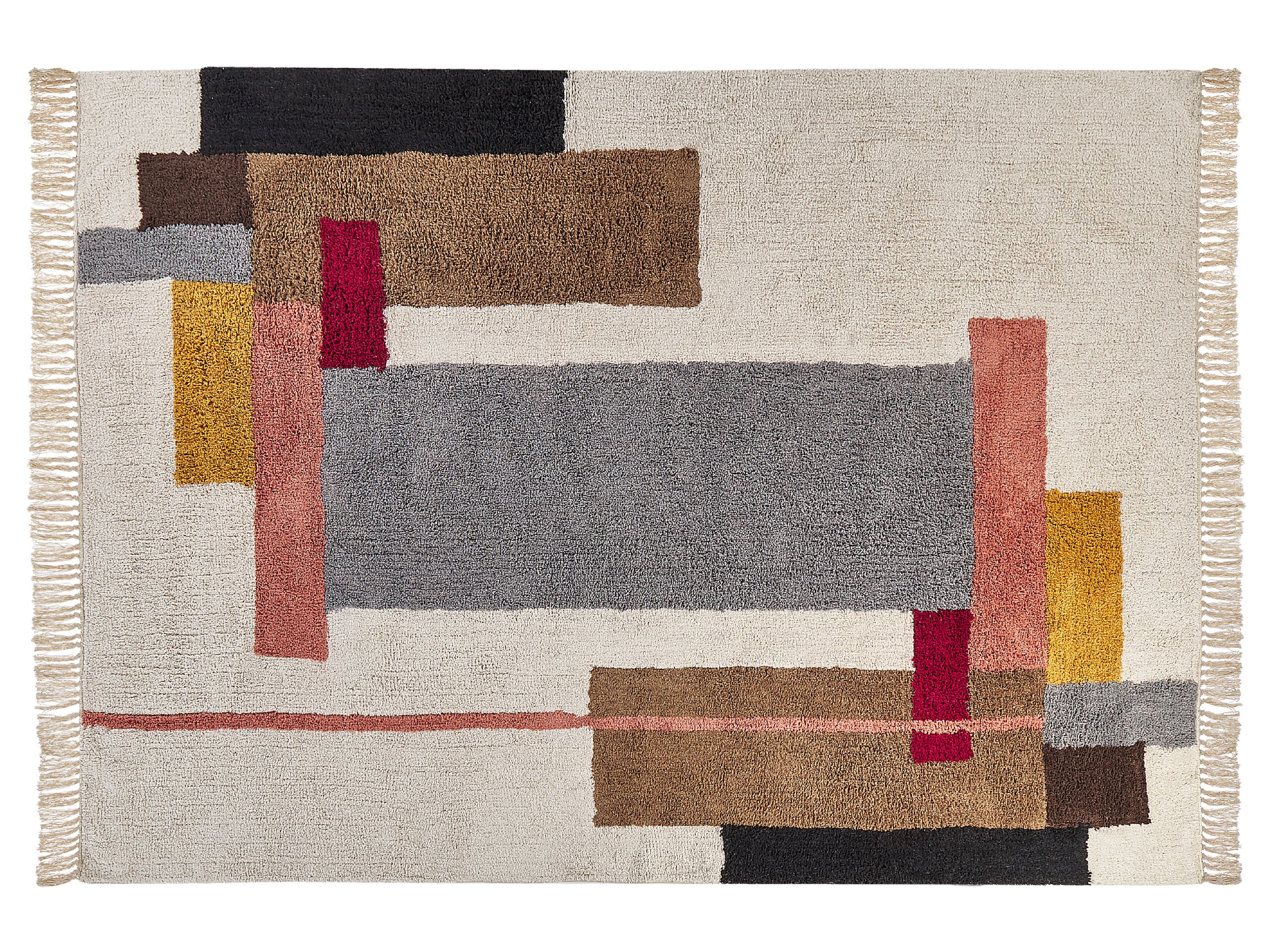 Cotton Area Rug 140x200cm Multicolour - Gemini Interiors
