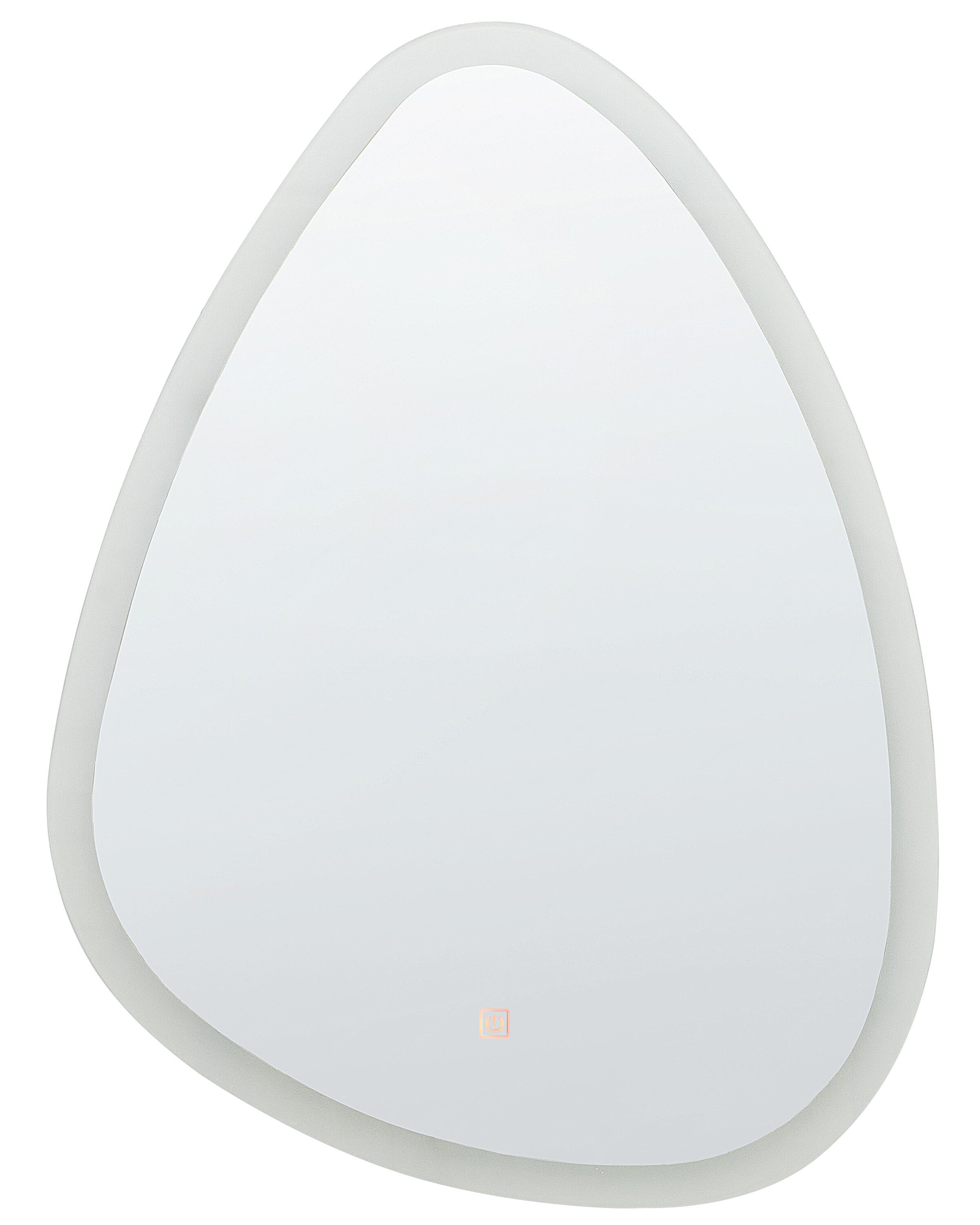 LED Wall Mirror 78cm Silver - Gemini Interiors