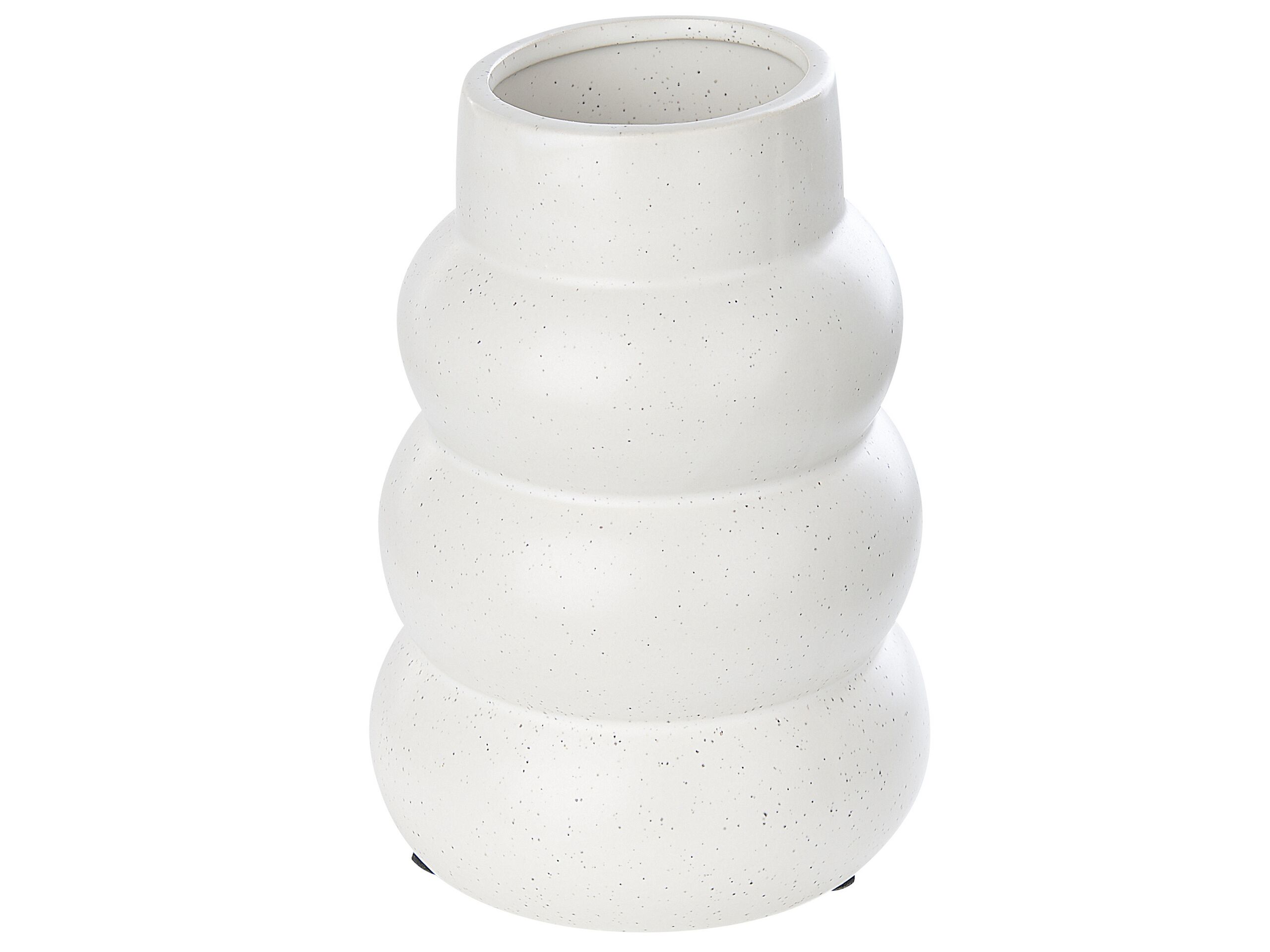 Stoneware Flower Vase 22 White - Gemini Interiors