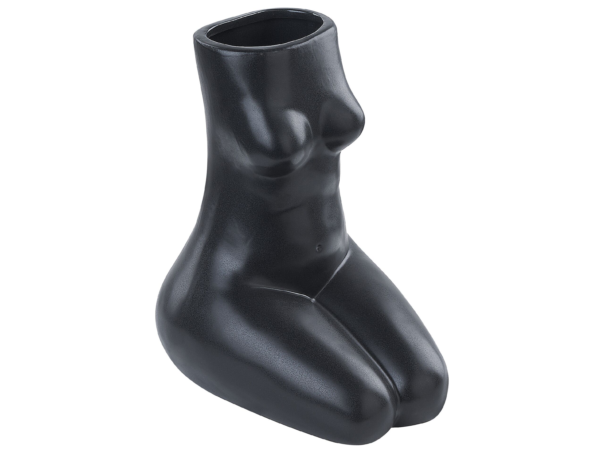 Porcelain Flower Vase 22 Black - Gemini Interiors